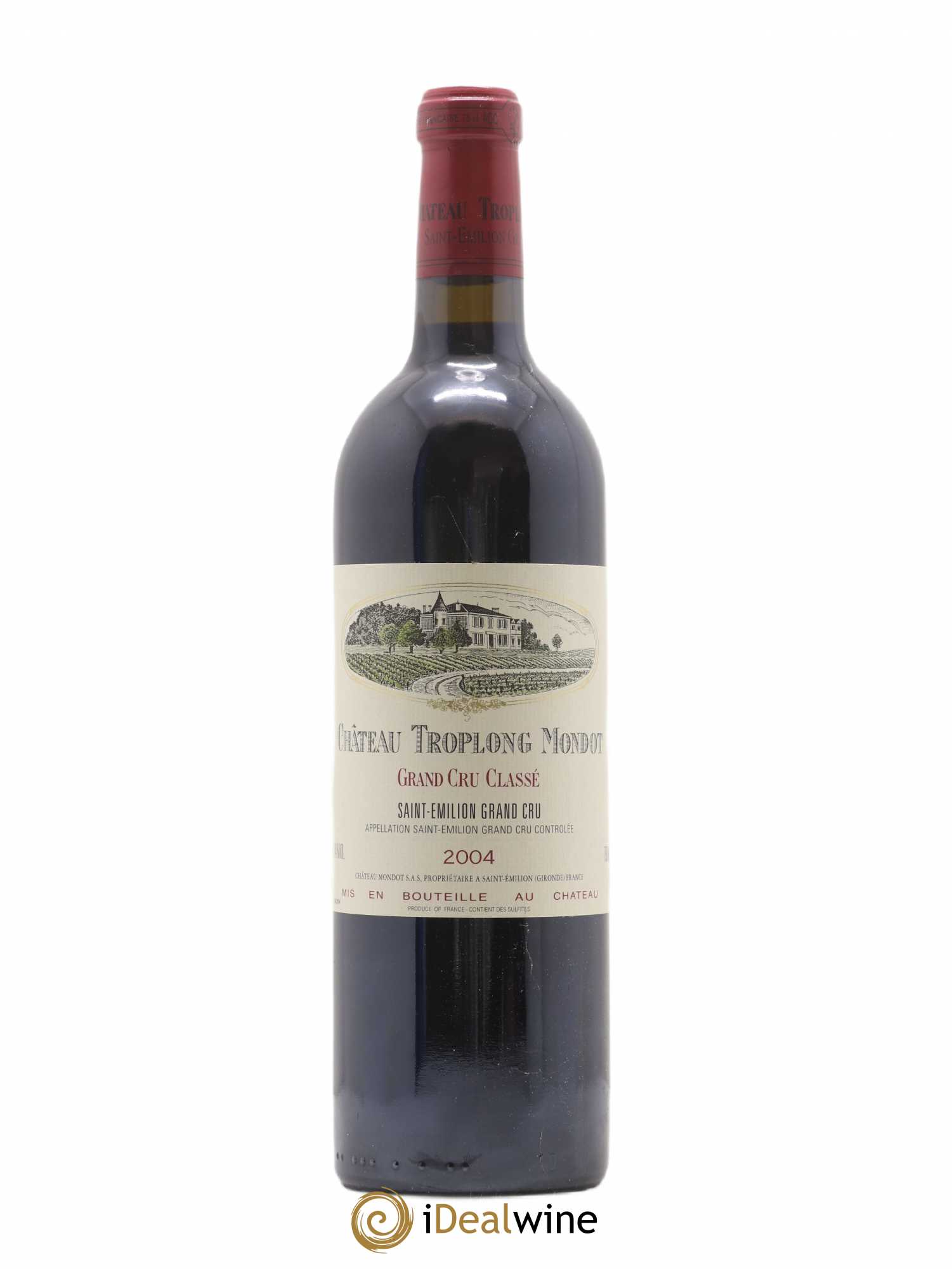 Château Troplong Mondot 1er Grand Cru Classé B 2004 - Lot de 1 bouteille - 0