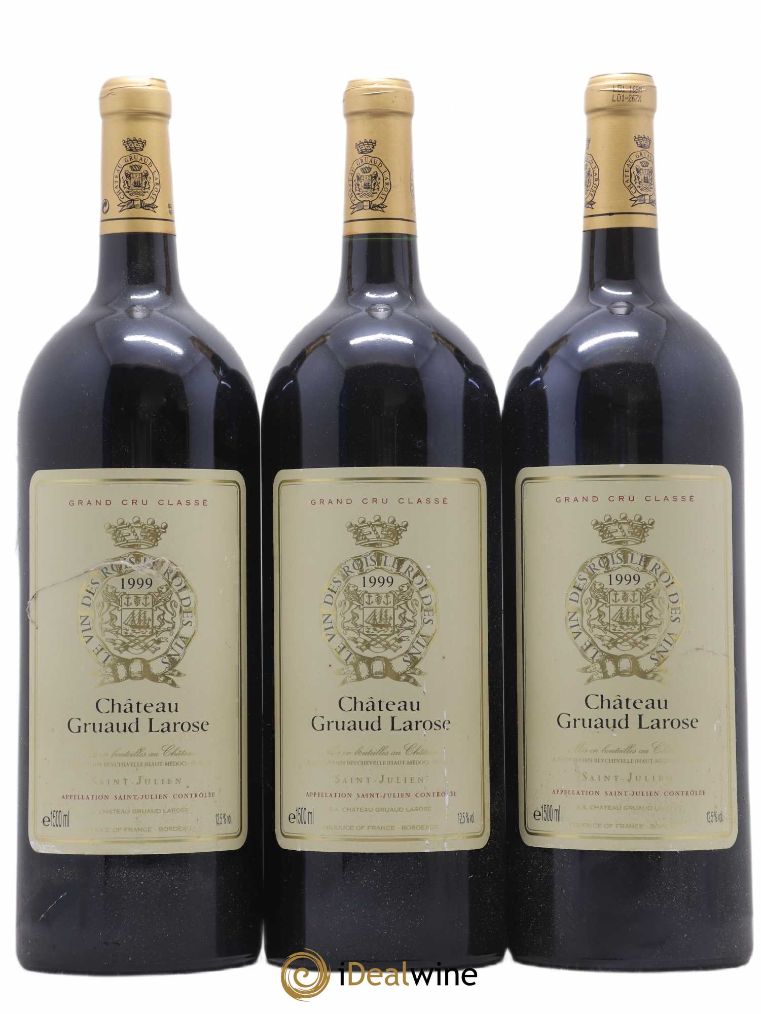 Château Gruaud Larose 2ème Grand Cru Classé 1999 - Lot de 3 magnums - 0