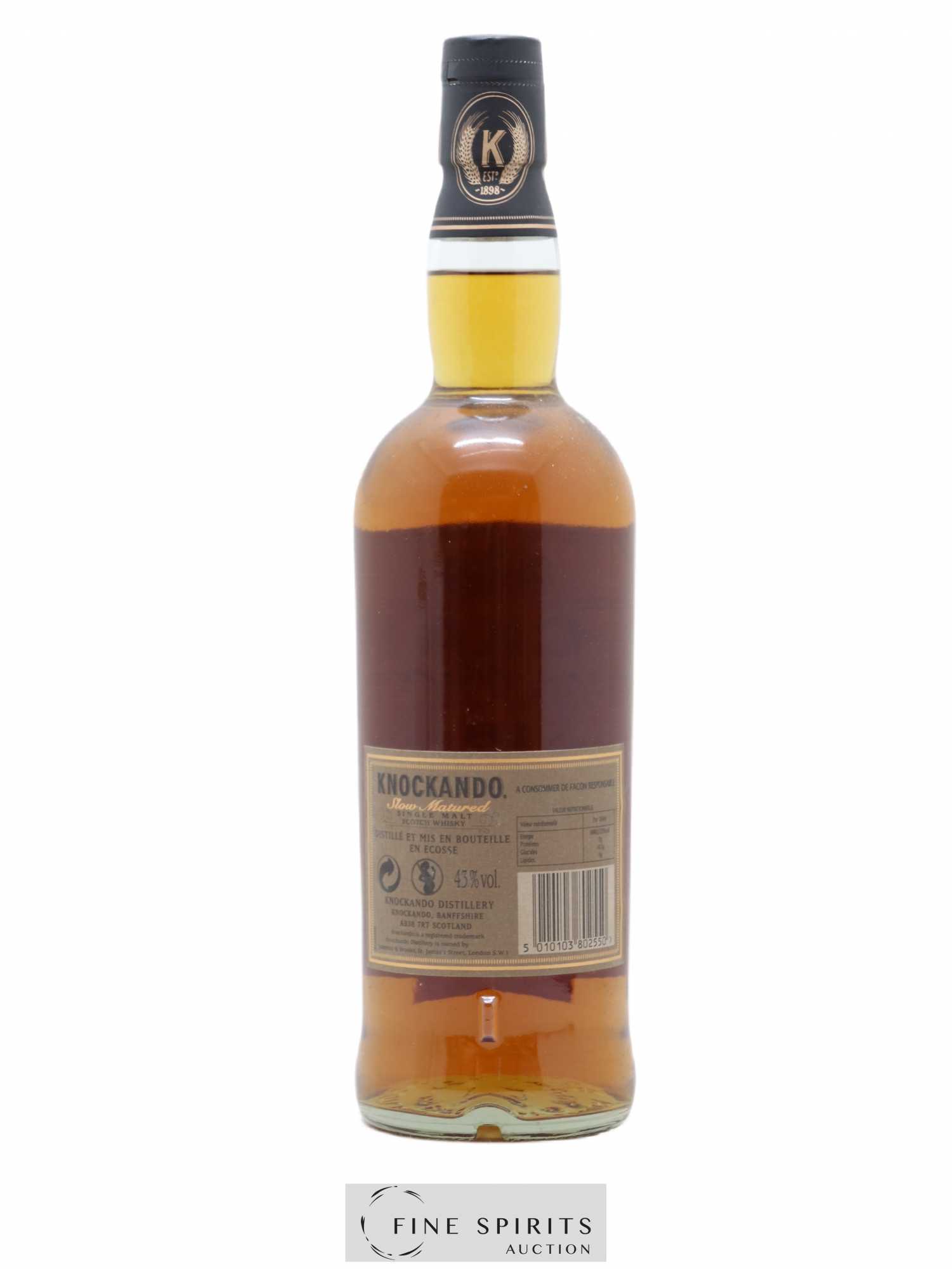 Knockando 18 years 1991 Of. Slow Matured Sherry Casks - Lot de 1 bouteille - 2