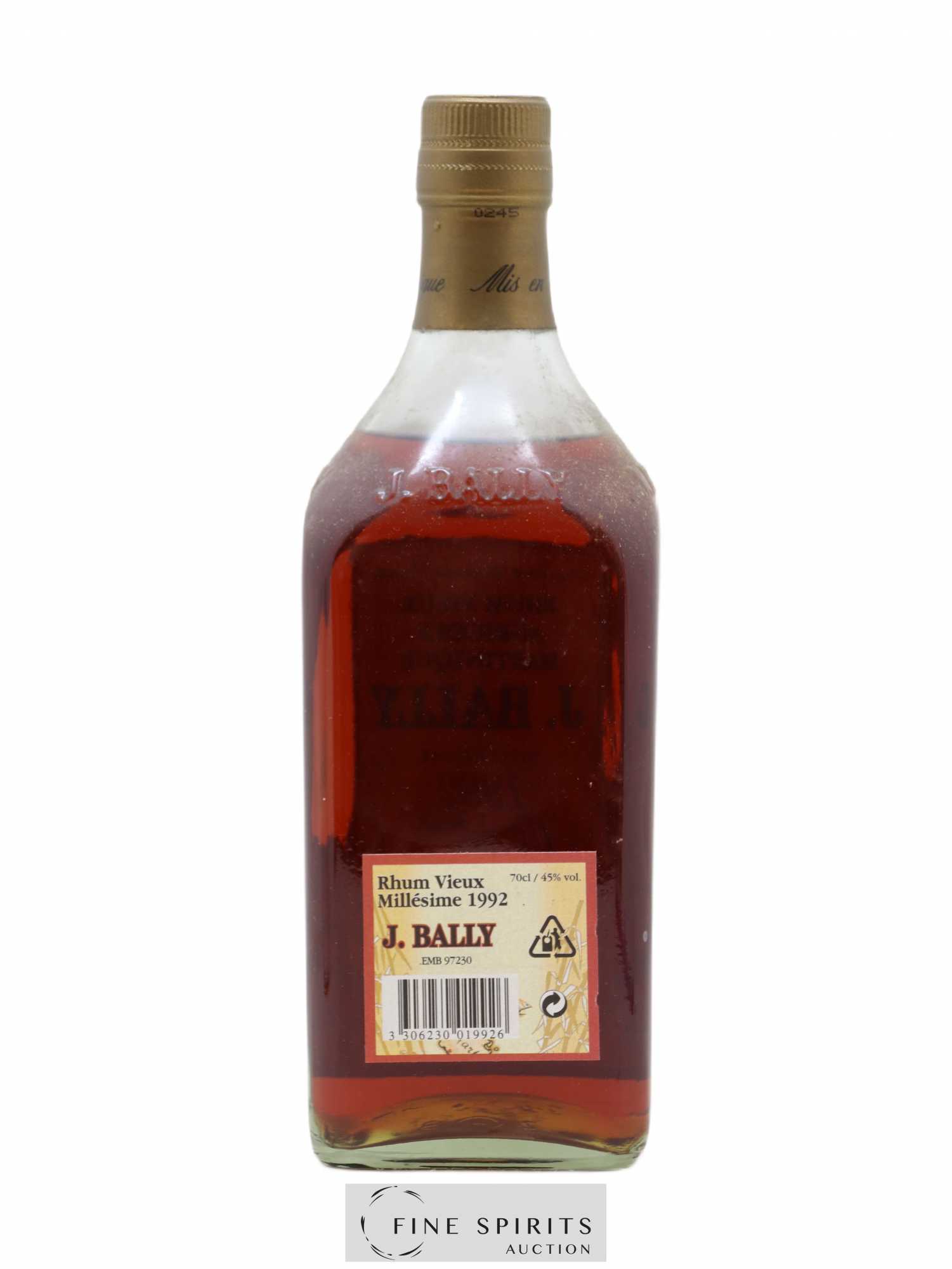 J. Bally 1992 Of. - Lot de 1 bouteille - 1