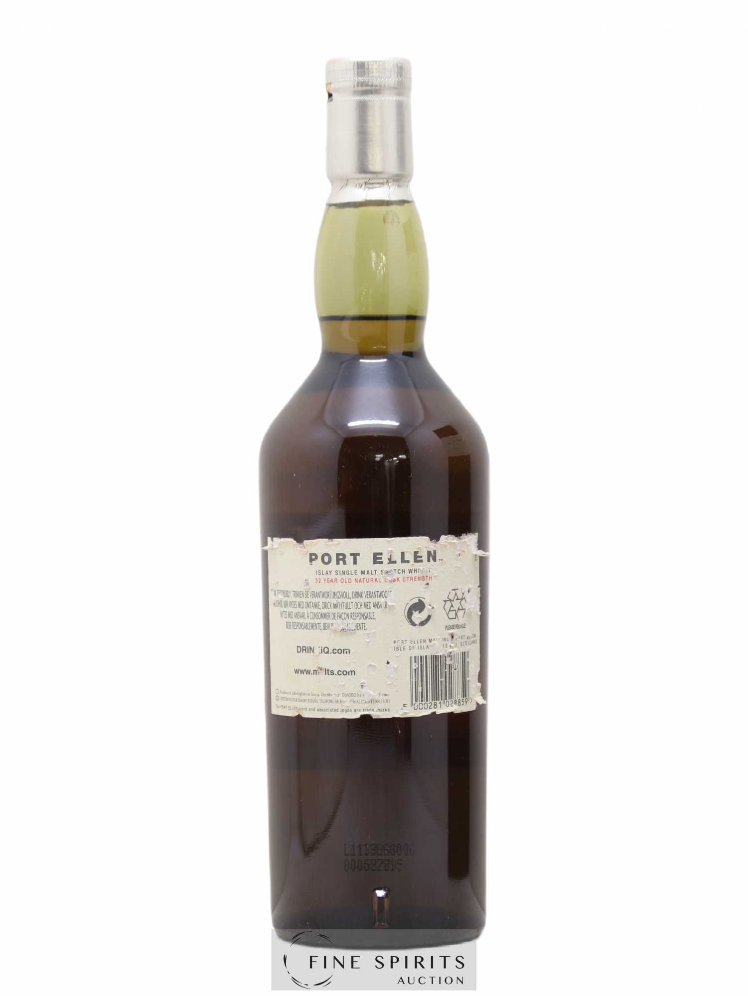 Port Ellen 32 years 1979 Of. 11th Release Natural Cask Strength - One of 2988 - bottled 2011 Limited Edition - Lot de 1 bouteille - 2