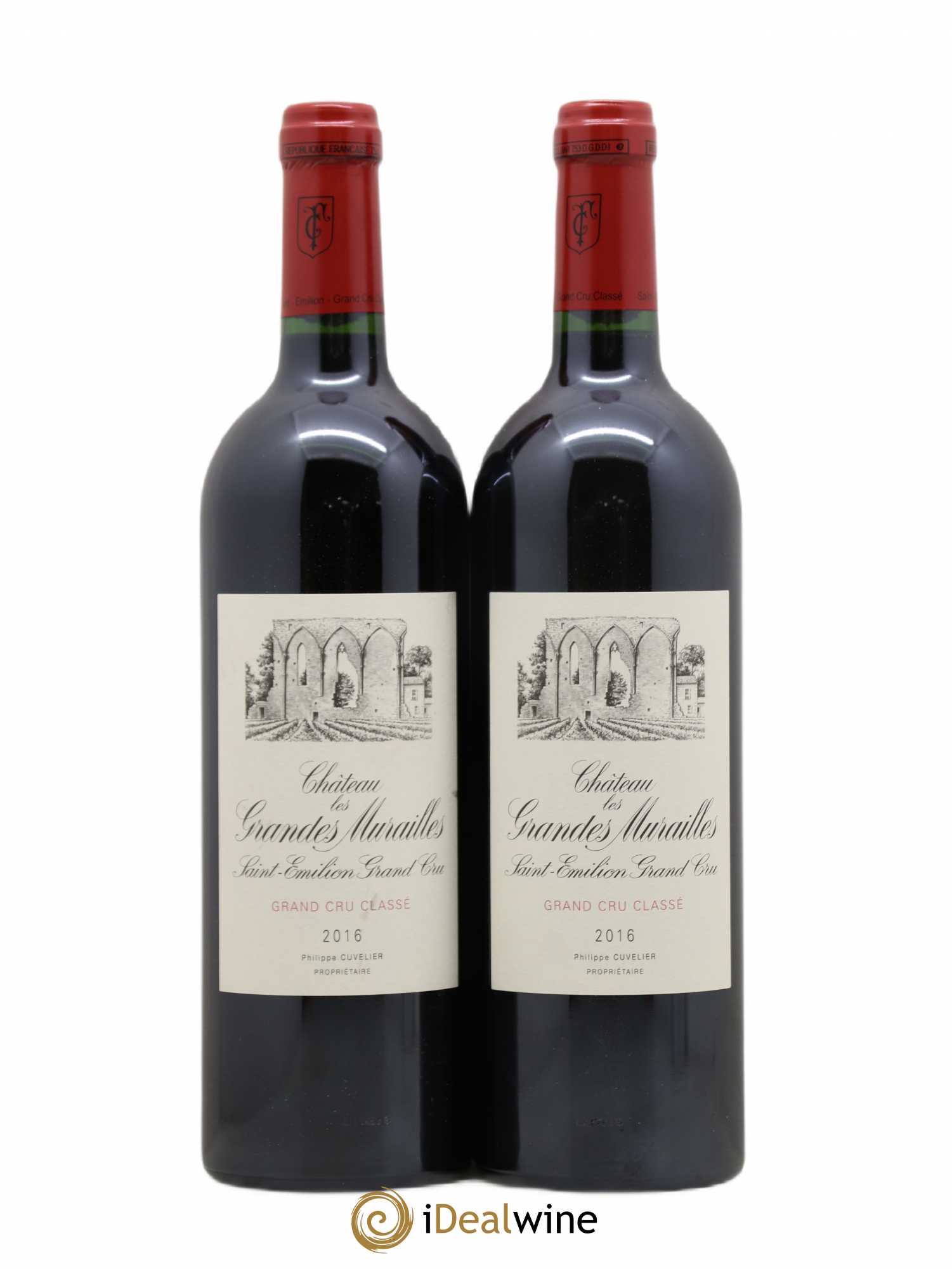 Château les Grandes Murailles Grand Cru Classé 2016 - Lot de 2 bouteilles - 0