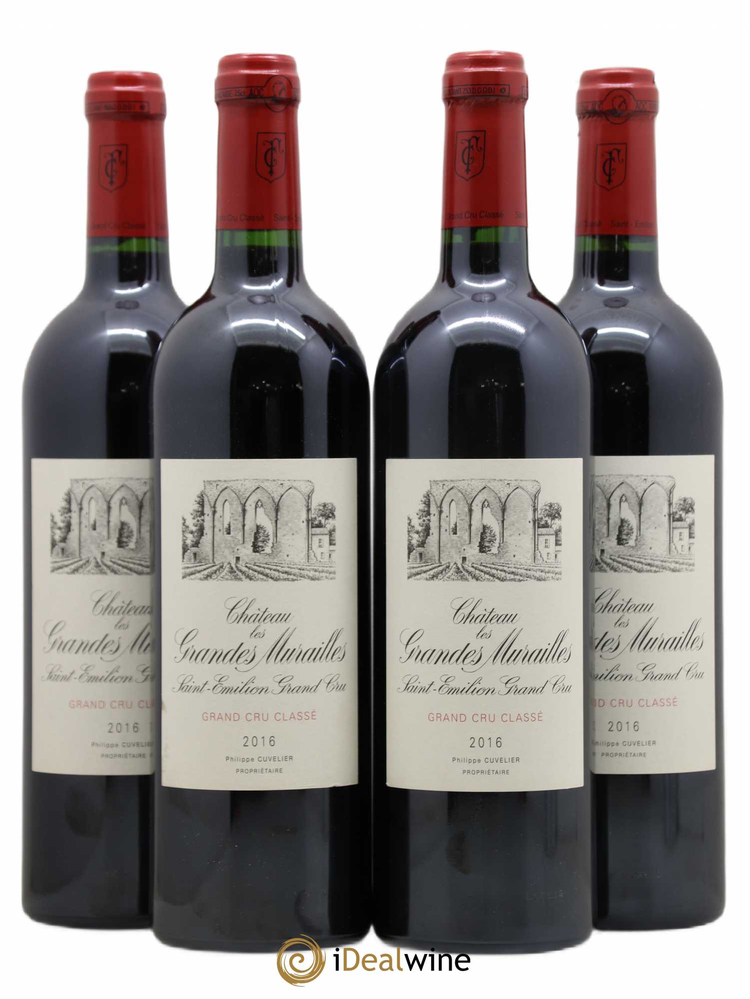 Château les Grandes Murailles Grand Cru Classé 2016 - Lot de 4 bouteilles - 0