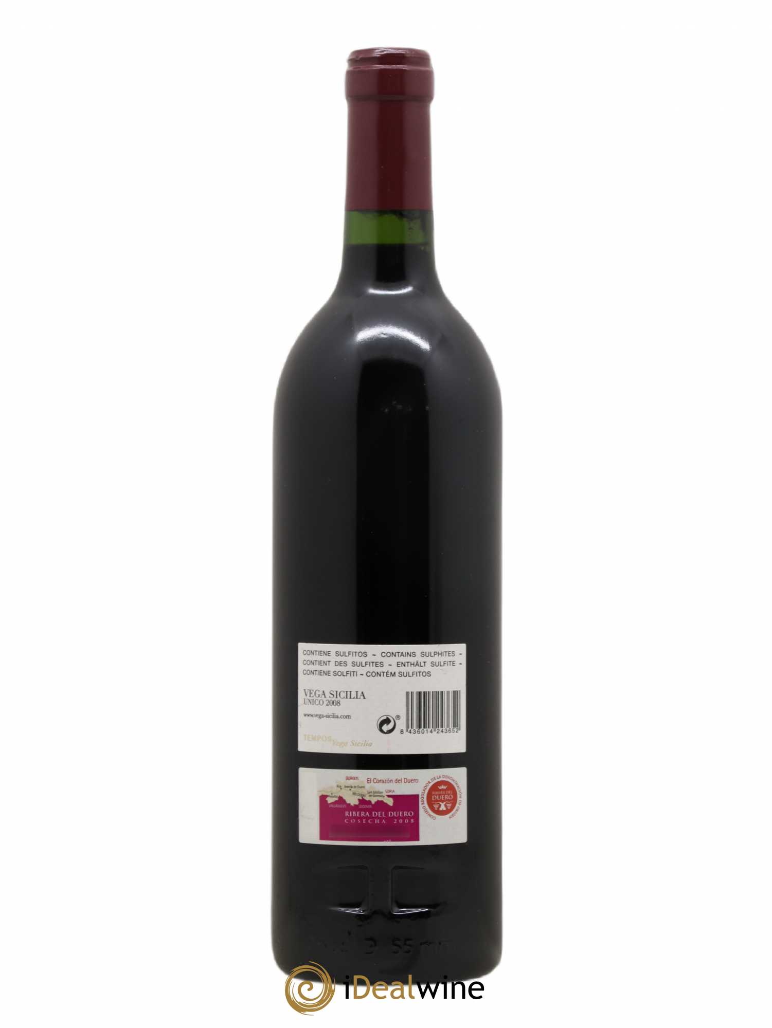 Ribera Del Duero DO Vega Sicilia Unico Famille Alvarez 2008 - Lot de 1 bouteille - 1