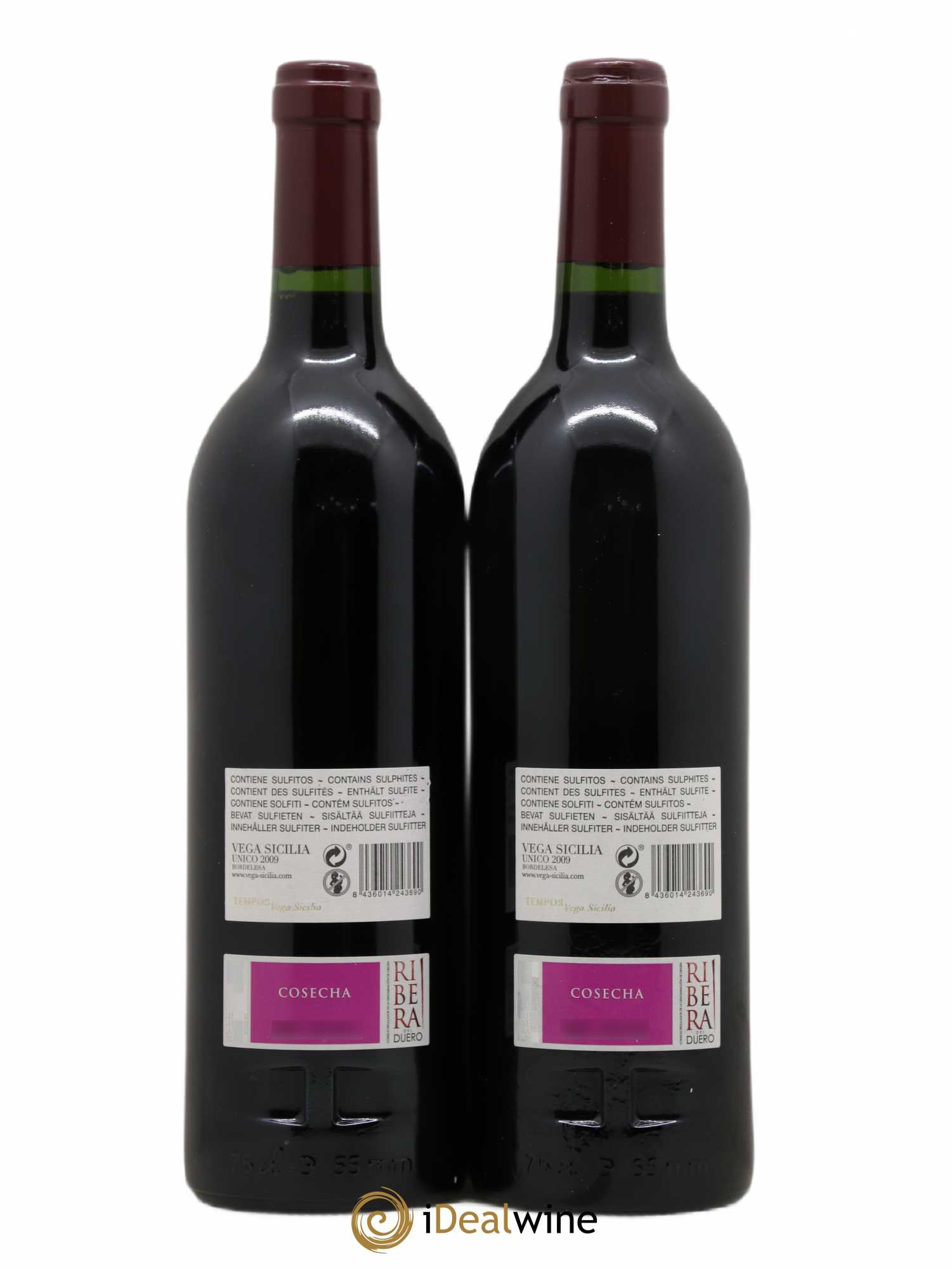 Ribera Del Duero DO Vega Sicilia Unico Famille Alvarez 2009 - Lot de 2 bouteilles - 1