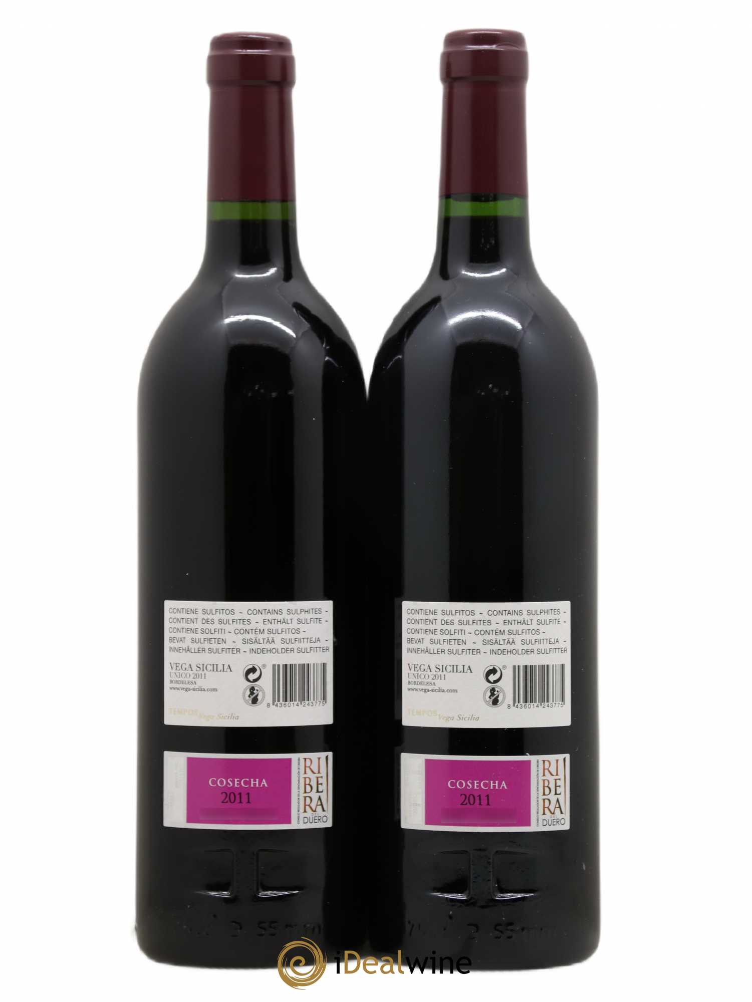 Ribera Del Duero DO Vega Sicilia Unico Famille Alvarez 2011 - Lot de 2 bouteilles - 1