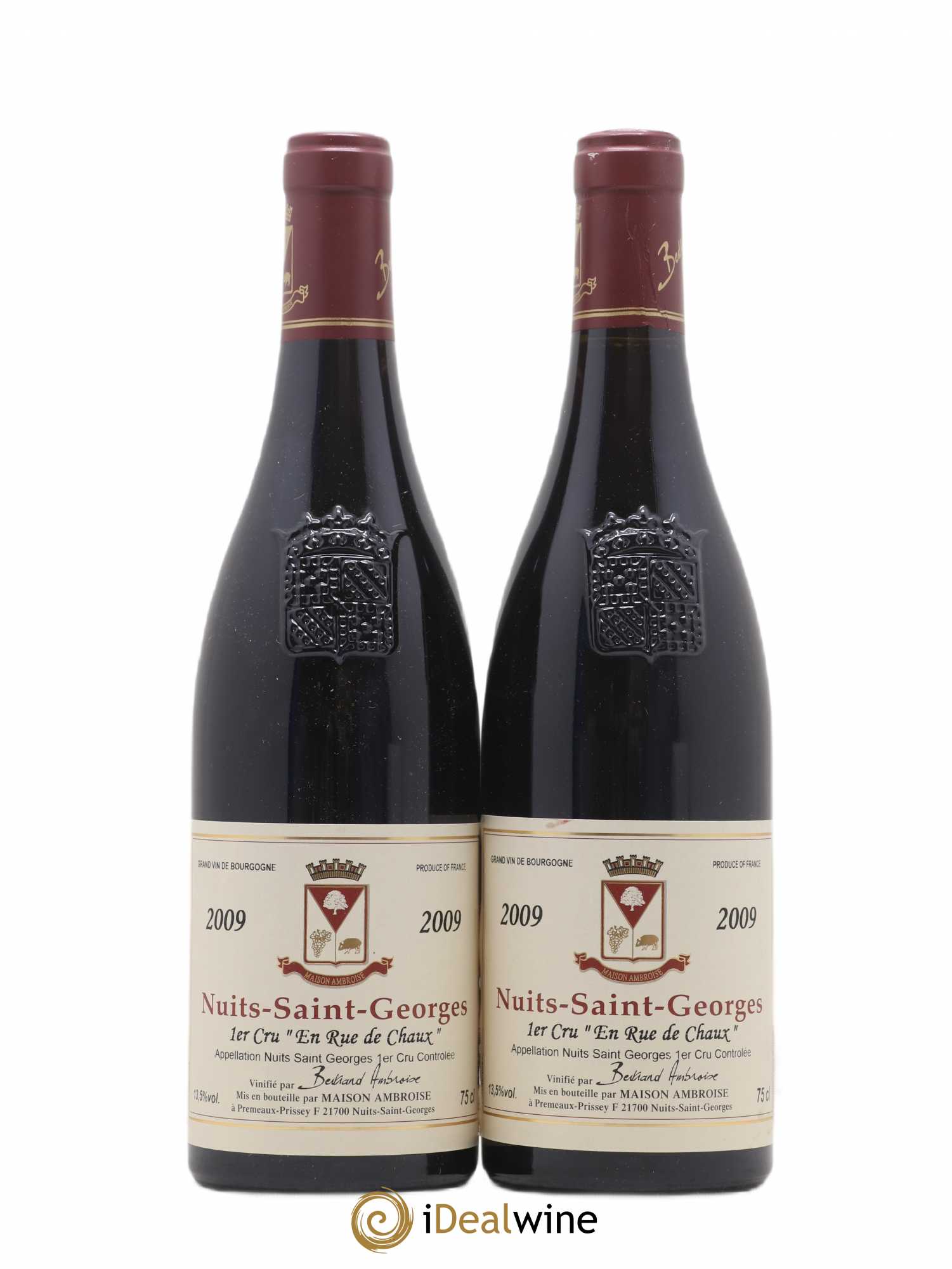 Nuits-Saint-Georges 1er Cru En Rue De Chaux Bertrand Ambroise 2009 - Lot de 2 bouteilles - 0