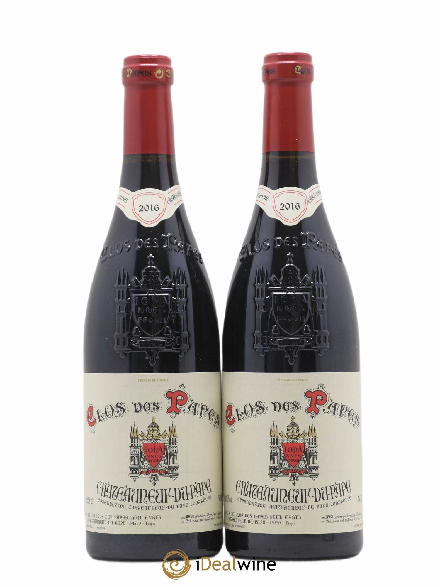 Châteauneuf-du-Pape Clos des Papes - Paul Avril 2016 - Lot de 2 bouteilles - 0
