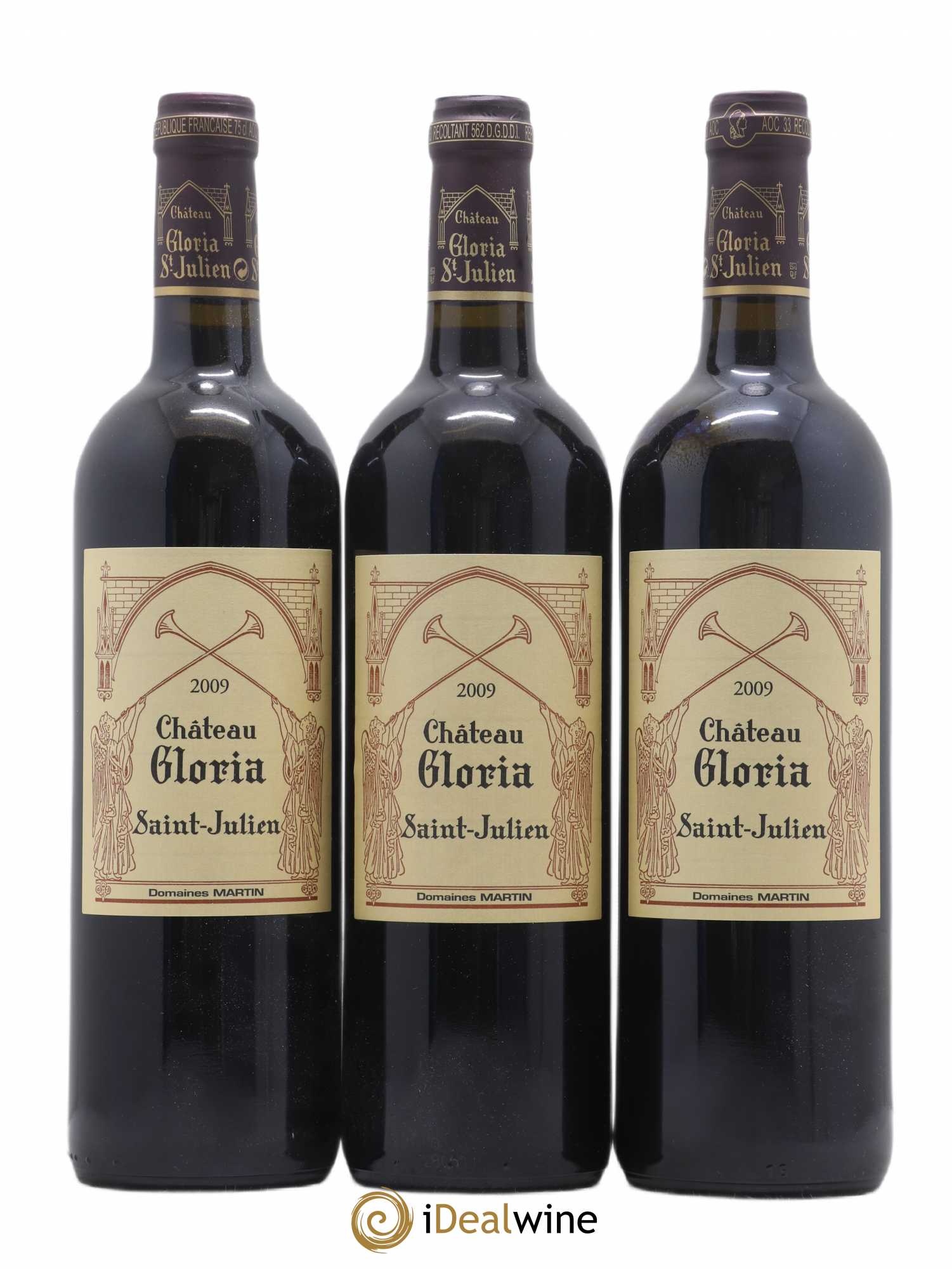 Château Gloria 2009 - Lot de 3 bouteilles - 0