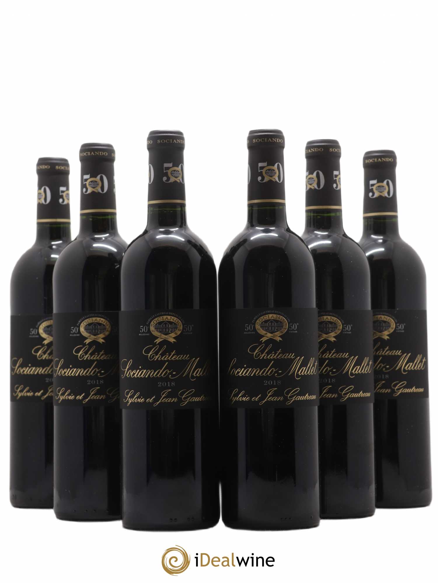 Château Sociando Mallet 2018 - Lot de 6 bouteilles - 0
