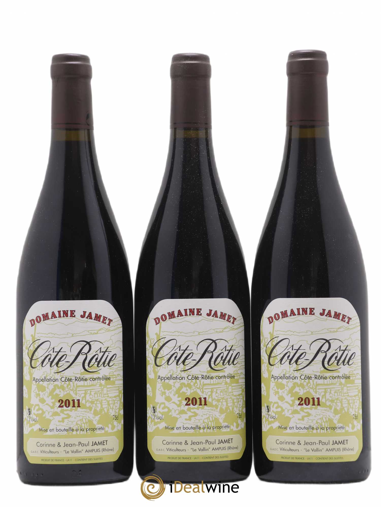 Côte-Rôtie Jamet (Domaine) 2011 - Lot de 3 bouteilles - 0