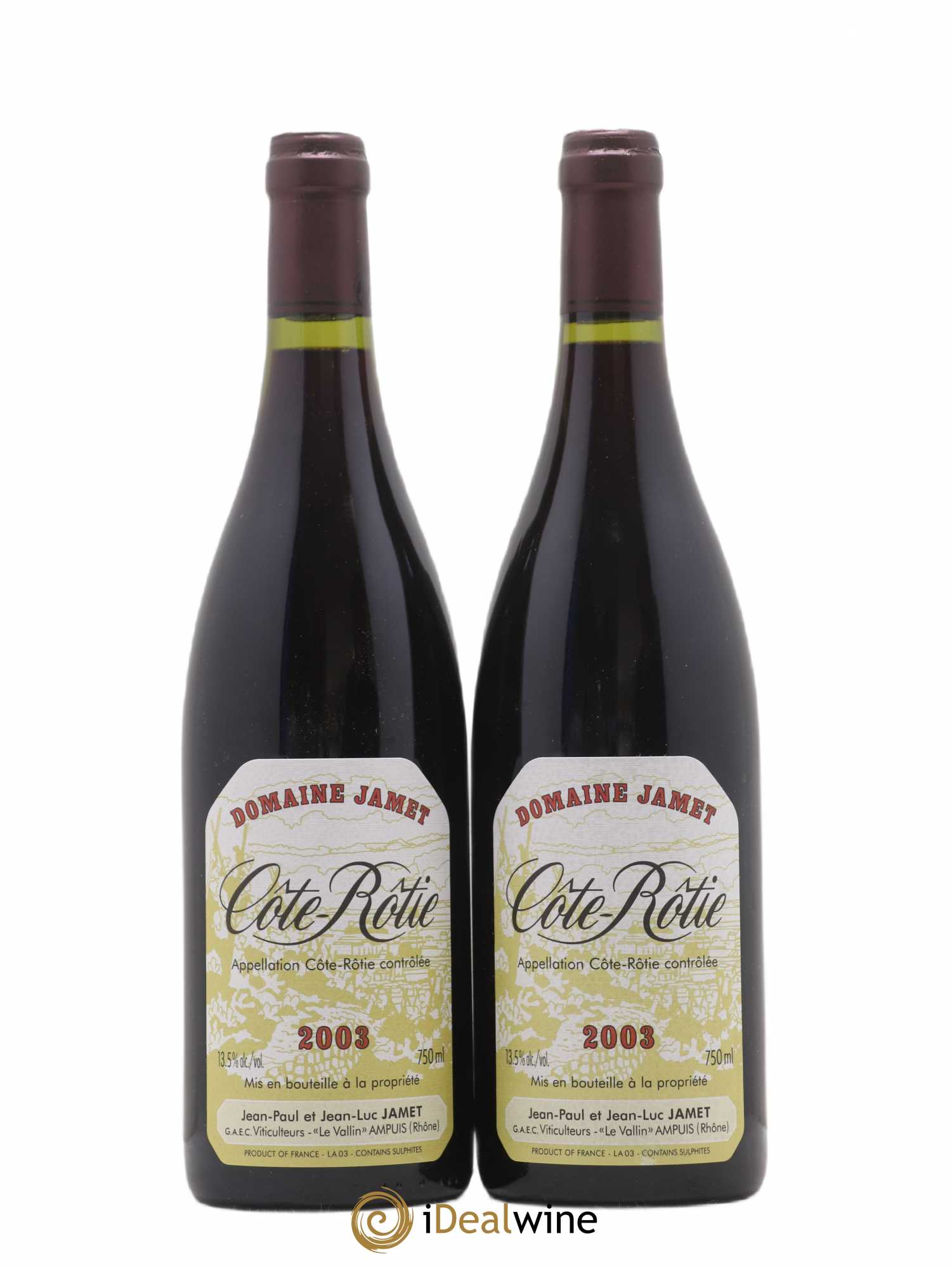 Côte-Rôtie Jamet (Domaine) 2003 - Lot de 2 bouteilles - 0