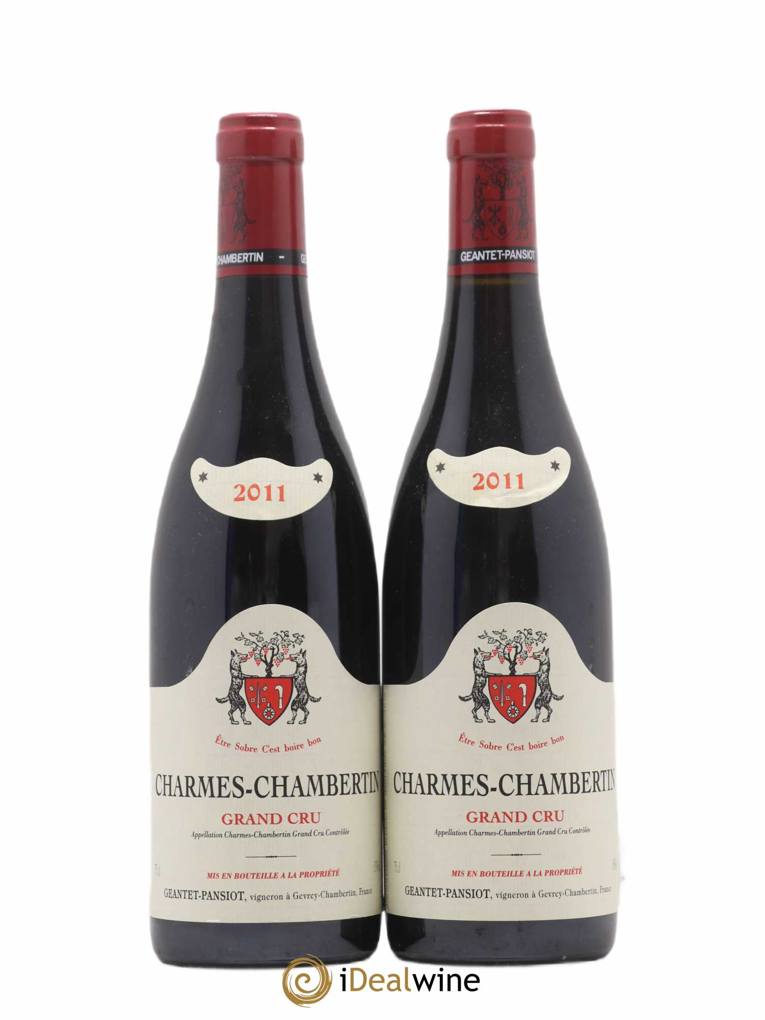 Charmes-Chambertin Grand Cru Geantet-Pansiot 2011 - Lot de 2 bouteilles - 0
