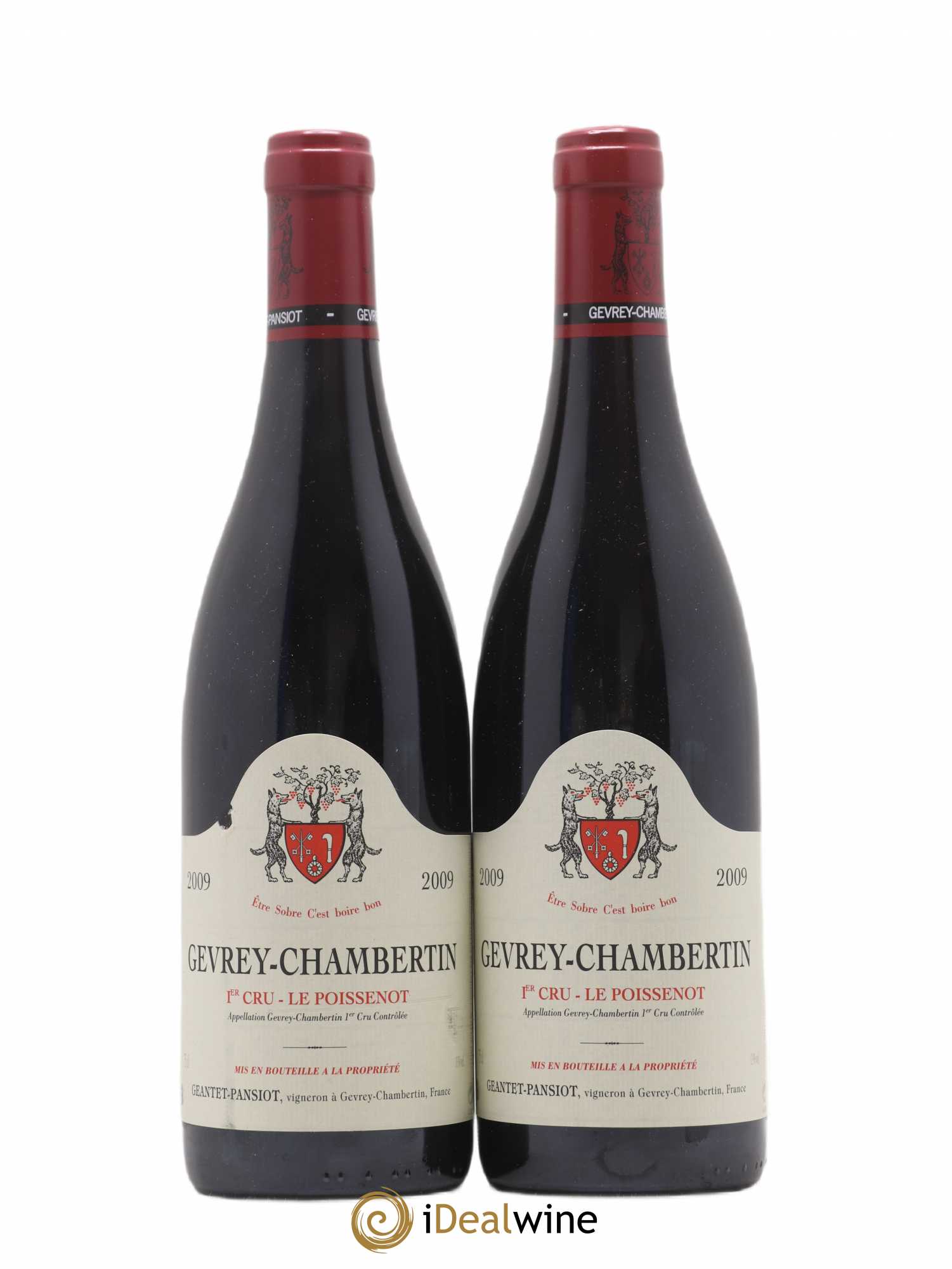 Gevrey-Chambertin 1er Cru Le Poissenot Geantet-Pansiot 2009 - Lot de 2 bouteilles - 0