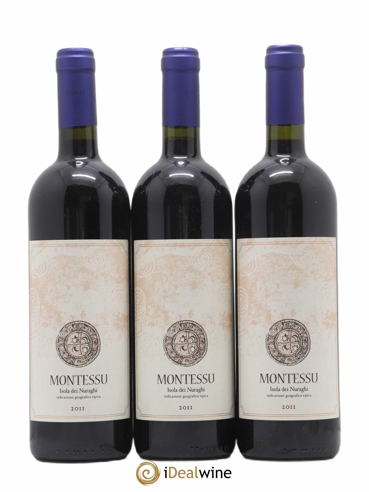 Isola dei Nuraghi IGT Montessu Agricola Punica Sardaigne Montessu Isola Dei Nuraghi 2011 - Lotto di 3 bottiglie - 0