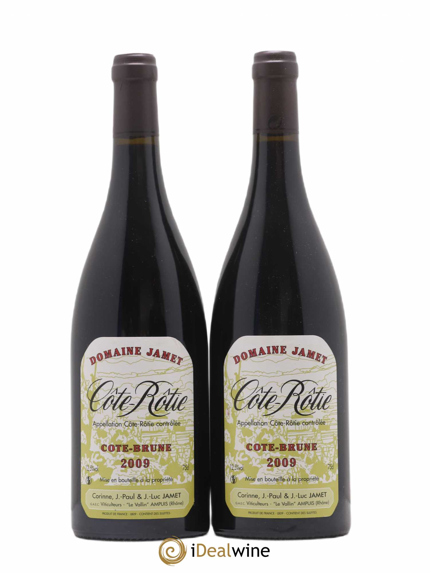 Côte-Rôtie Côte Brune Jamet (Domaine) 2009 - Lot de 2 bouteilles - 0