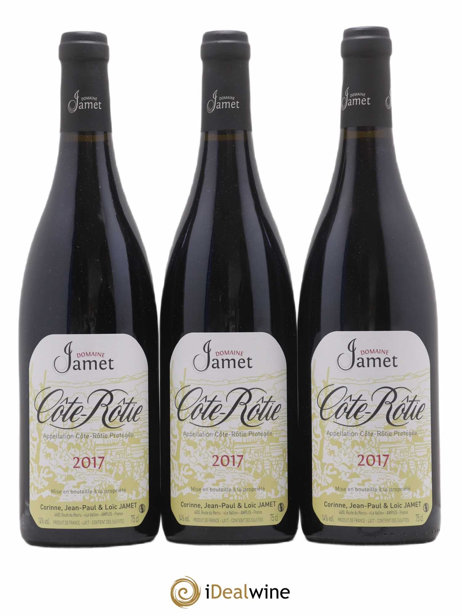 Côte-Rôtie Jamet (Domaine) 2017 - Lot de 3 bouteilles - 0