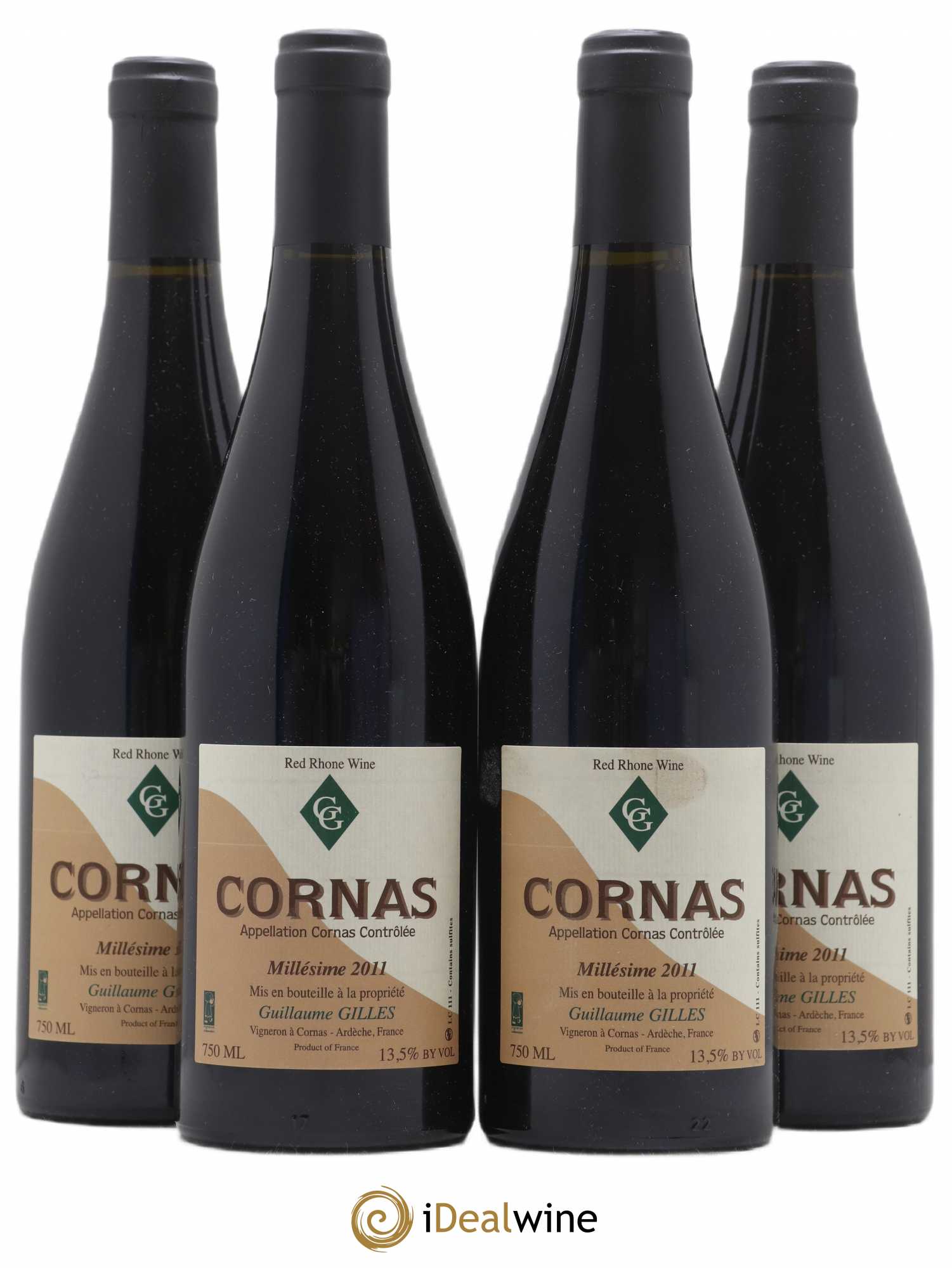 Cornas Guillaume Gilles 2011 - Posten von 4 Flaschen - 0