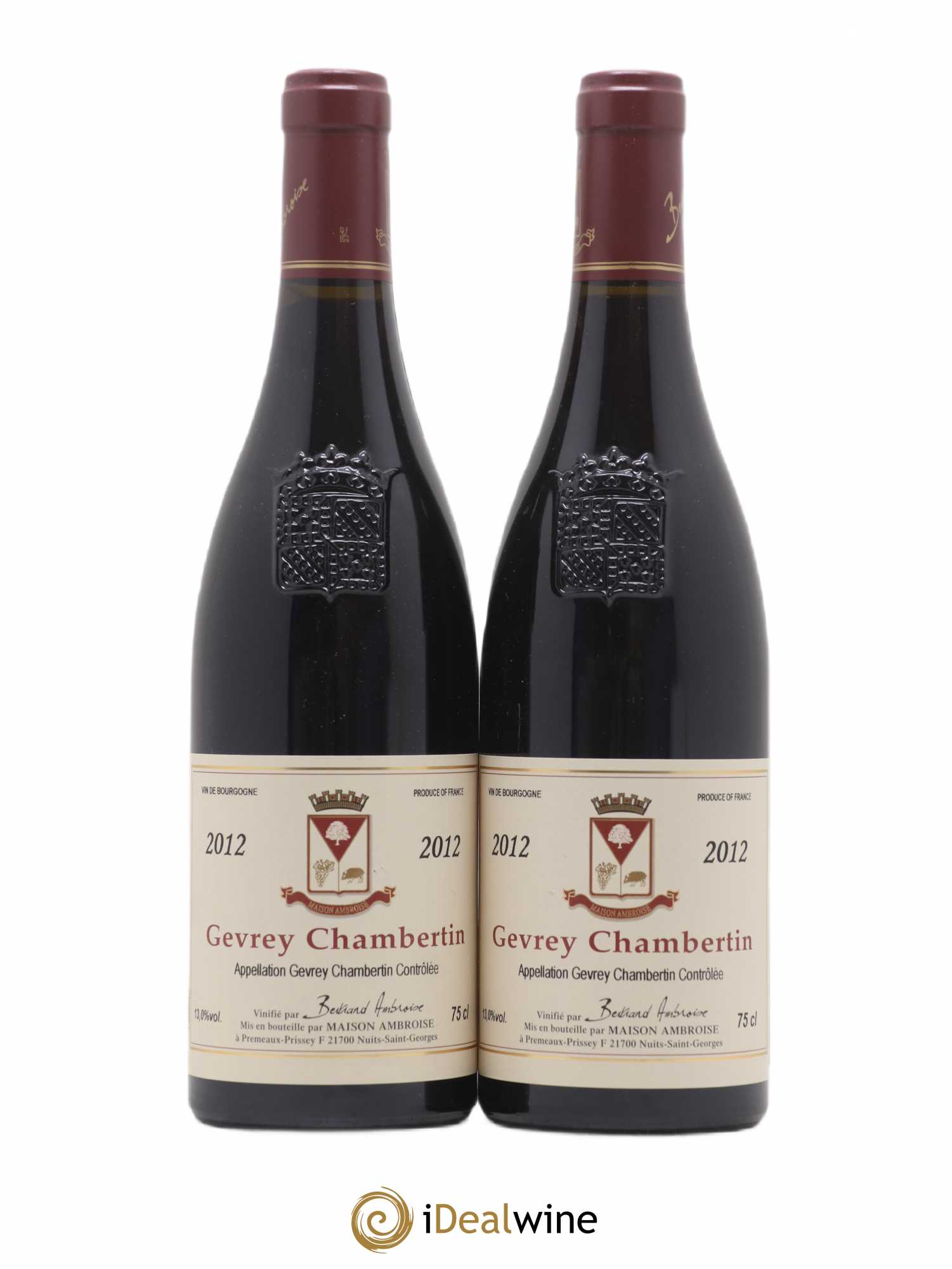 Gevrey-Chambertin Bertrand Ambroise 2012 - Lot de 2 bouteilles - 0
