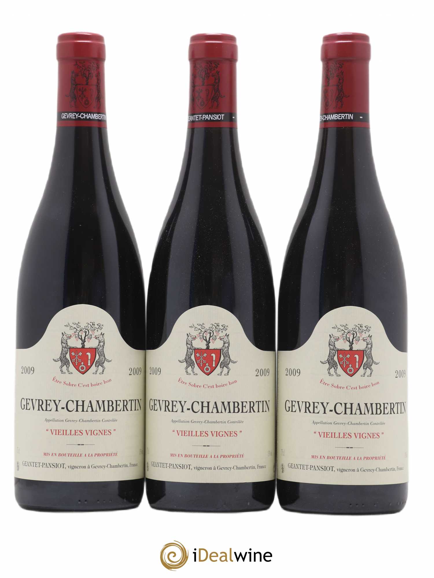 Gevrey-Chambertin Vieilles vignes Geantet-Pansiot 2009 - Lot de 3 bouteilles - 0