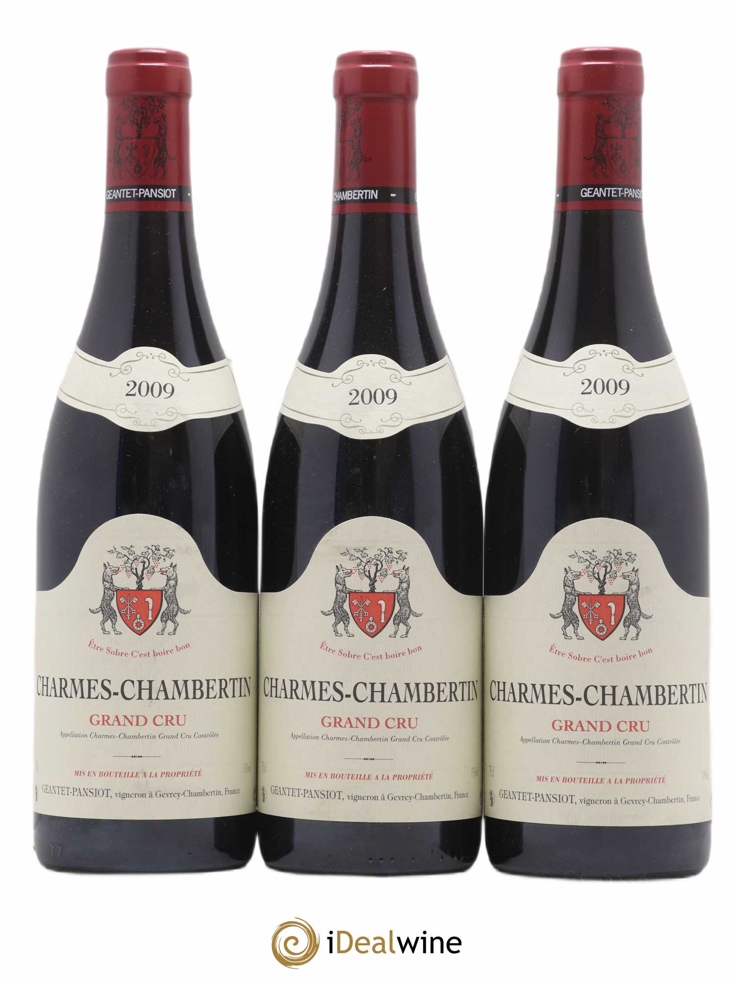 Charmes-Chambertin Grand Cru Geantet-Pansiot 2009 - Lot de 3 bouteilles - 0