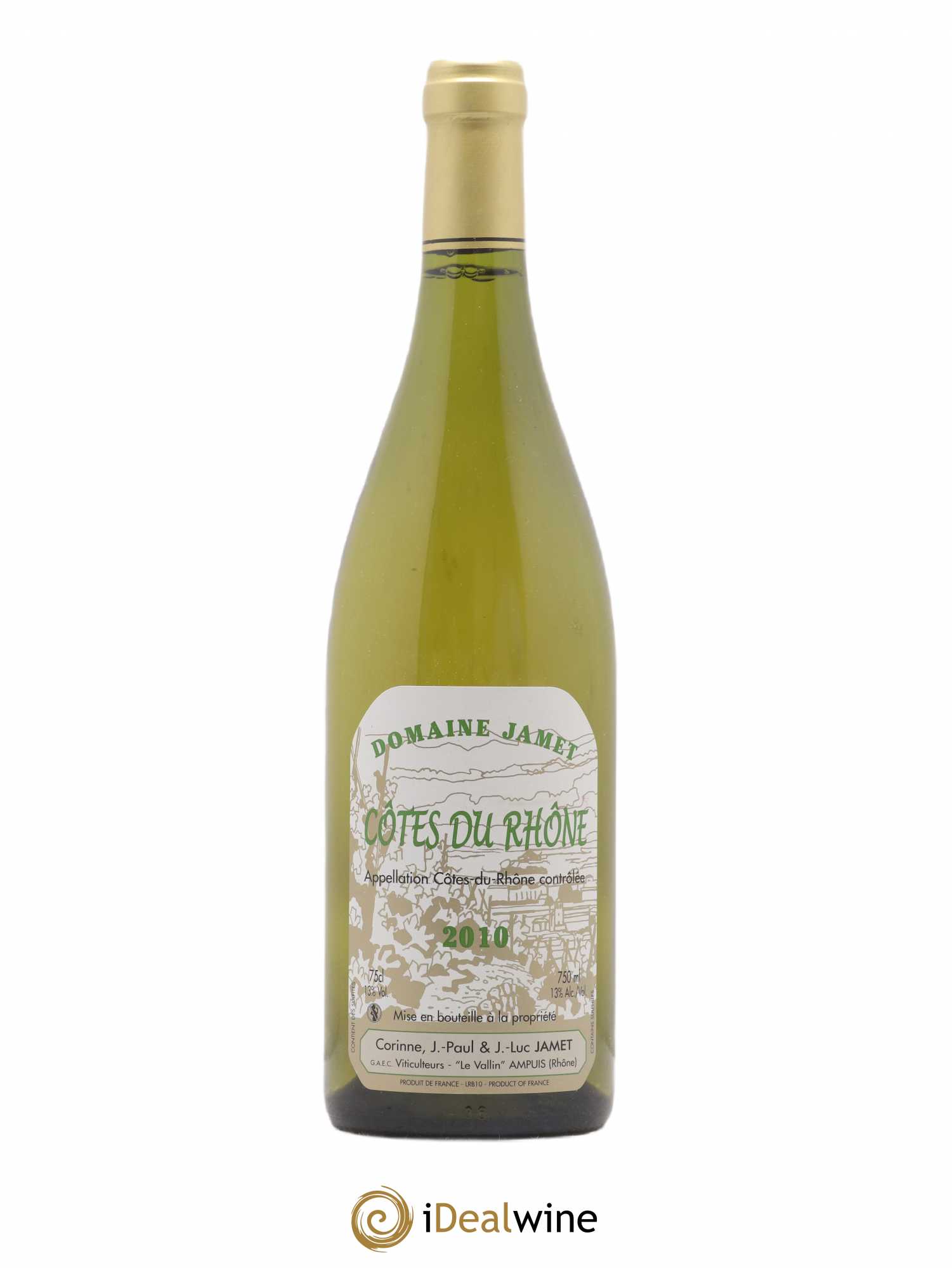 Côtes-du-Rhône Jamet (Domaine) 2010 - Lot de 1 bouteille - 0