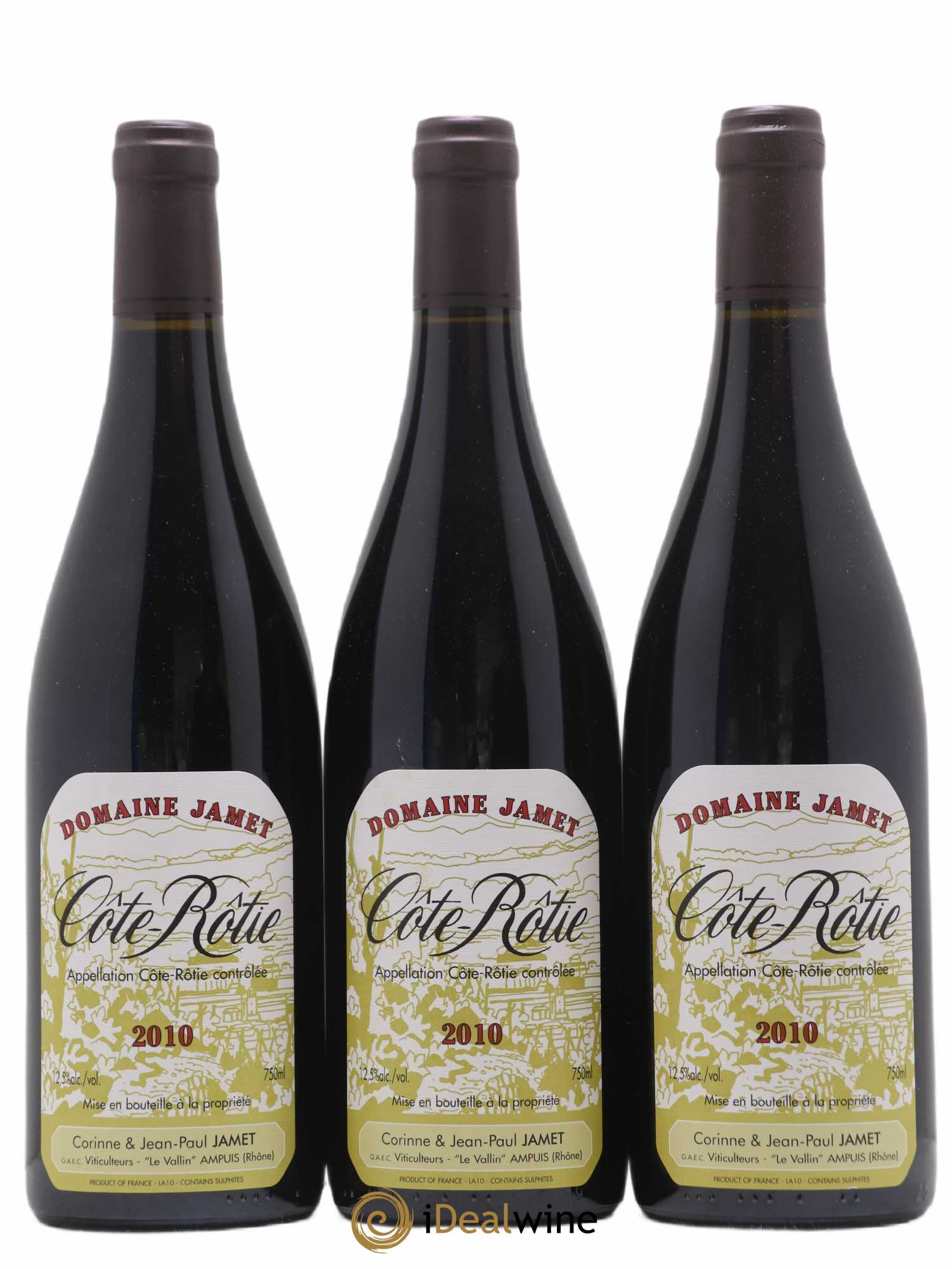 Côte-Rôtie Jamet (Domaine) 2010 - Lot de 3 bouteilles - 0