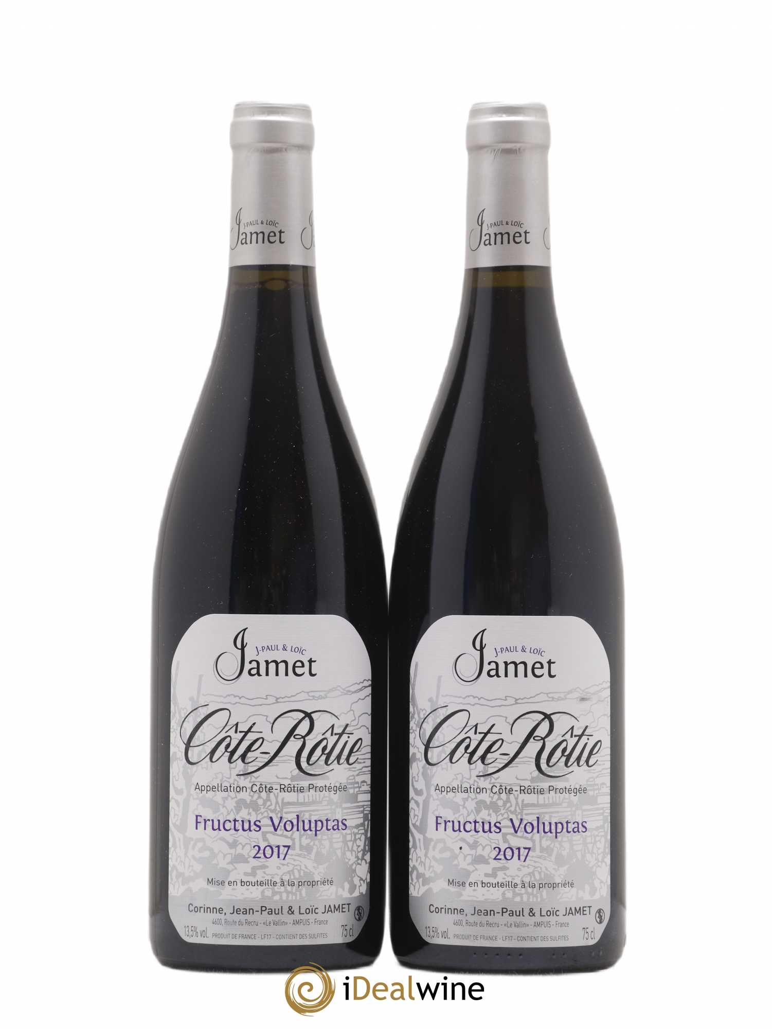 Côte-Rôtie Fructus Voluptas Jamet (Domaine) 2017 - Lot de 2 bouteilles - 0