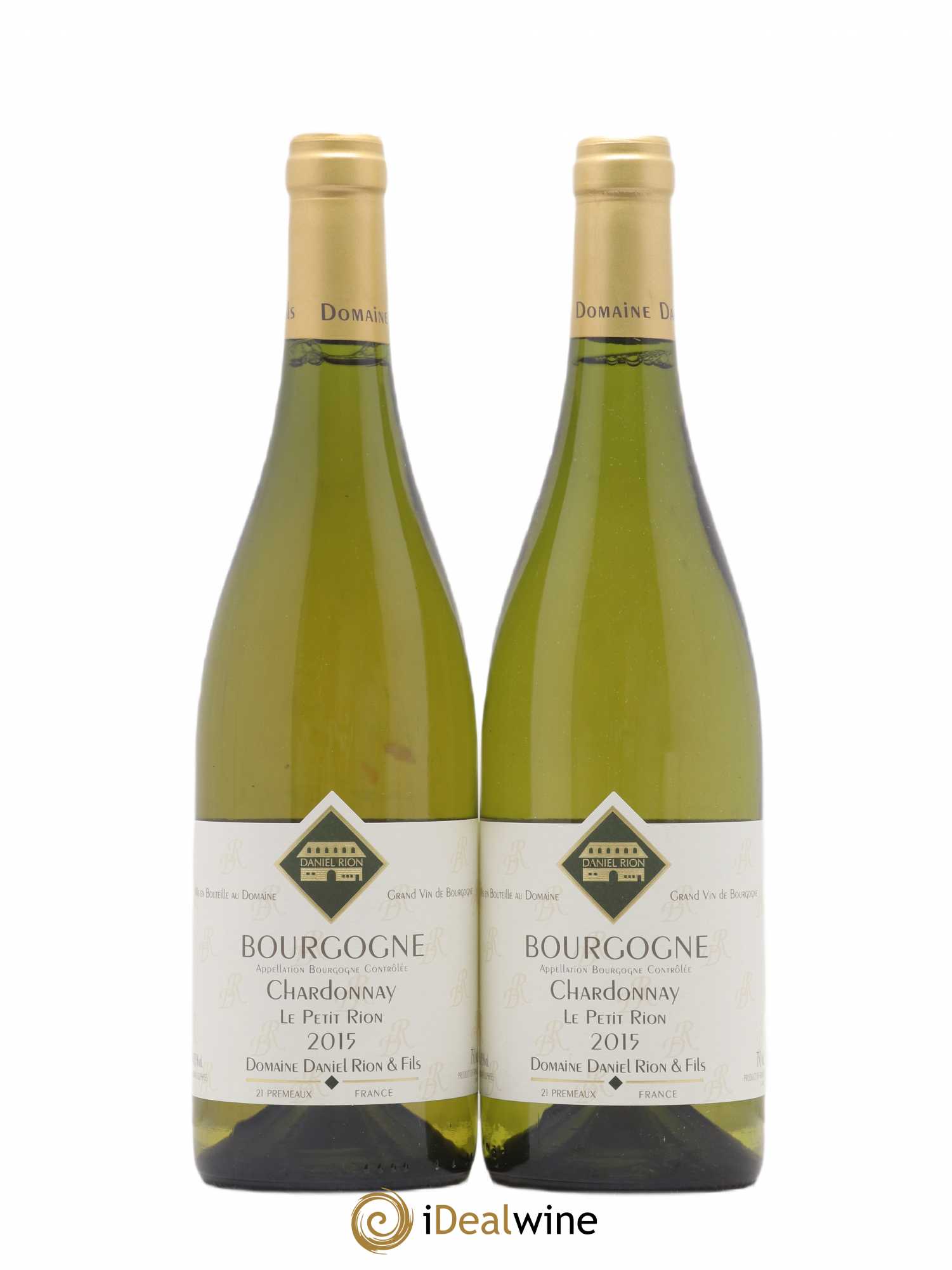 Bourgogne Chardonnay Le Petit Rion Rion Et Fils 2015 - Lot de 2 bouteilles - 0