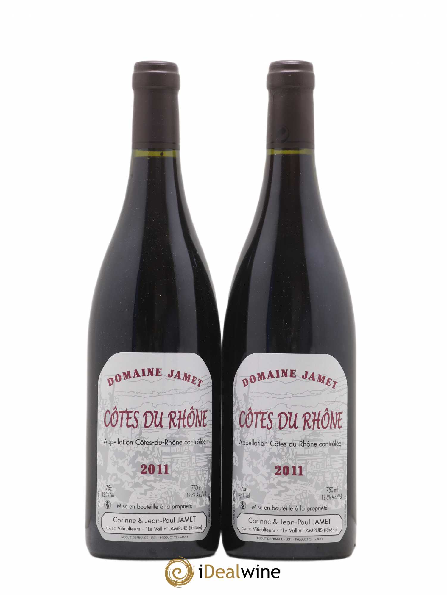 Côtes-du-Rhône Jamet (Domaine) 2011 - Lot de 2 bouteilles - 0