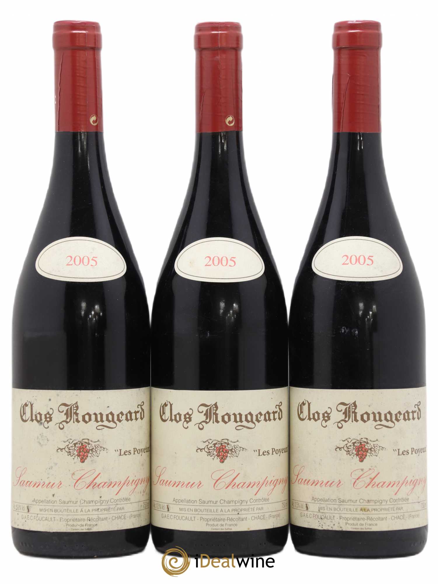 Saumur-Champigny Les Poyeux Clos Rougeard 2005 - Lot de 3 bouteilles - 0