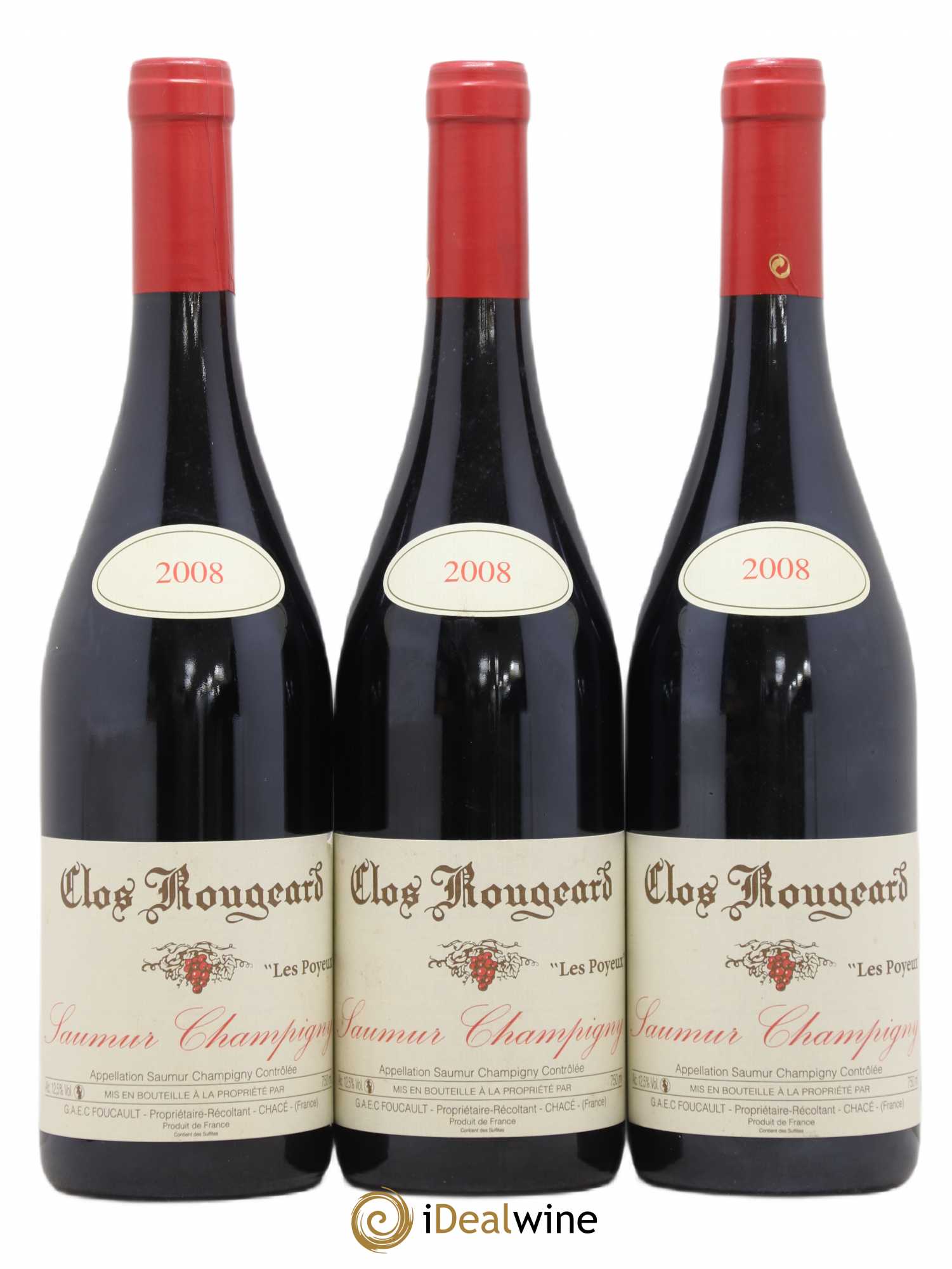 Saumur-Champigny Les Poyeux Clos Rougeard 2008 - Lot de 3 bouteilles - 0