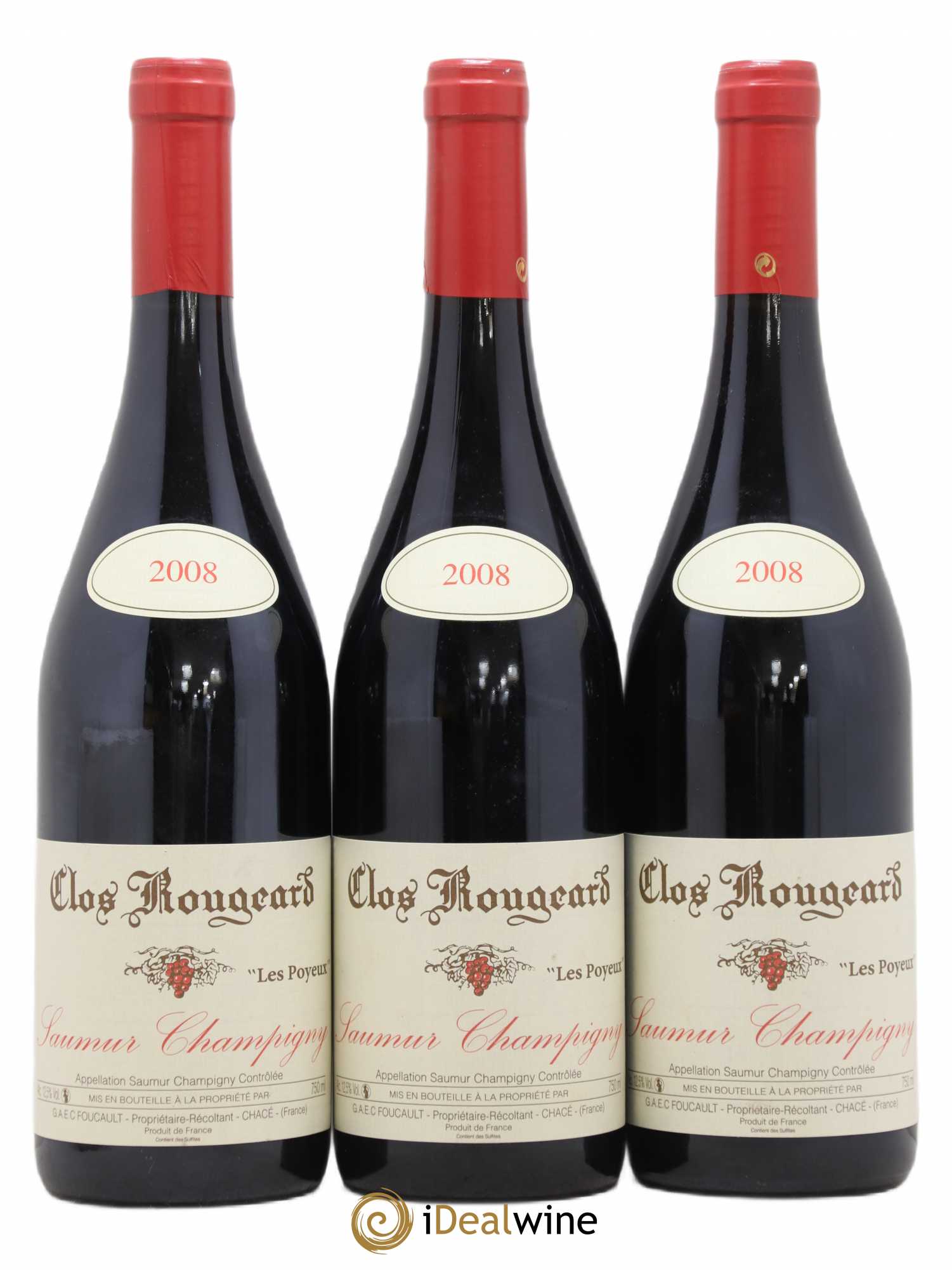Saumur-Champigny Les Poyeux Clos Rougeard 2008 - Lot de 3 bouteilles - 0