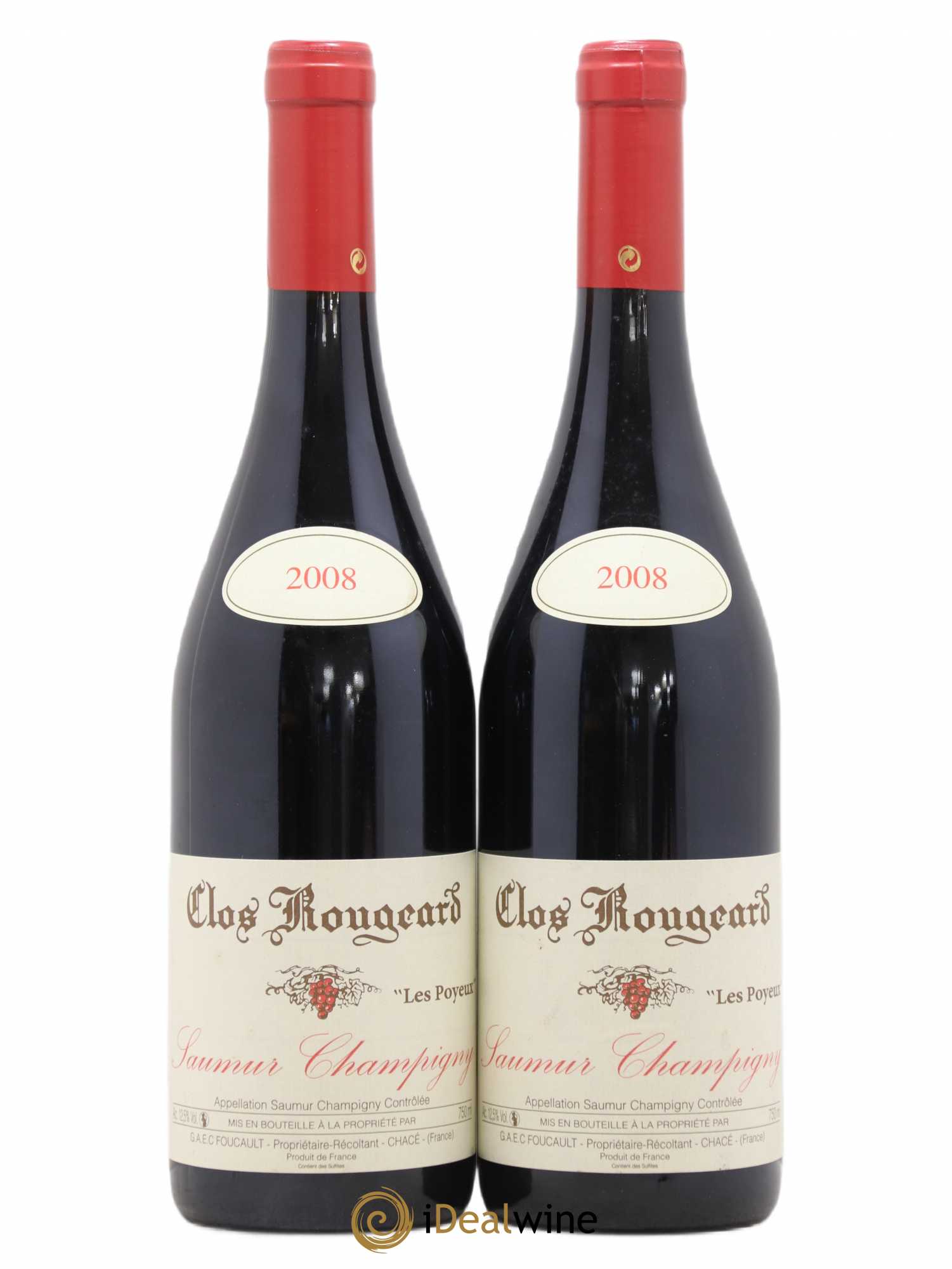 Saumur-Champigny Les Poyeux Clos Rougeard 2008 - Lot de 2 bouteilles - 0