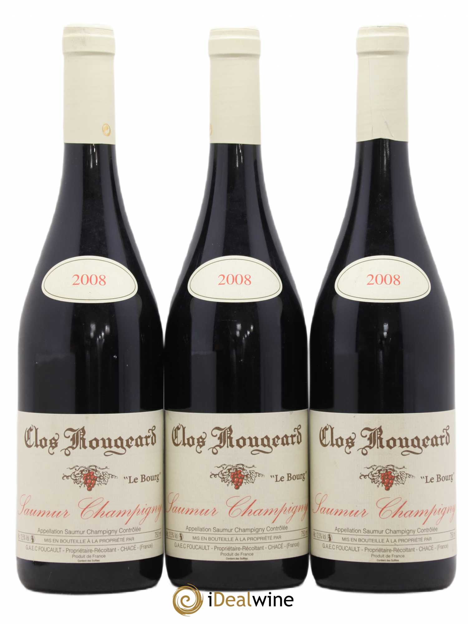 Saumur-Champigny Le Bourg Clos Rougeard 2008 - Lot de 3 bouteilles - 0