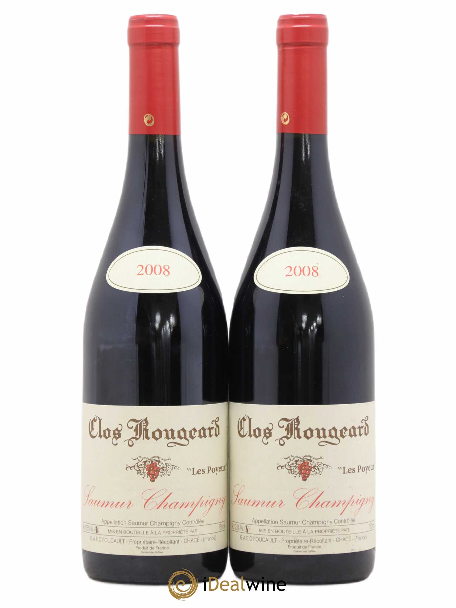 Saumur-Champigny Les Poyeux Clos Rougeard 2008 - Lot de 2 bouteilles - 0