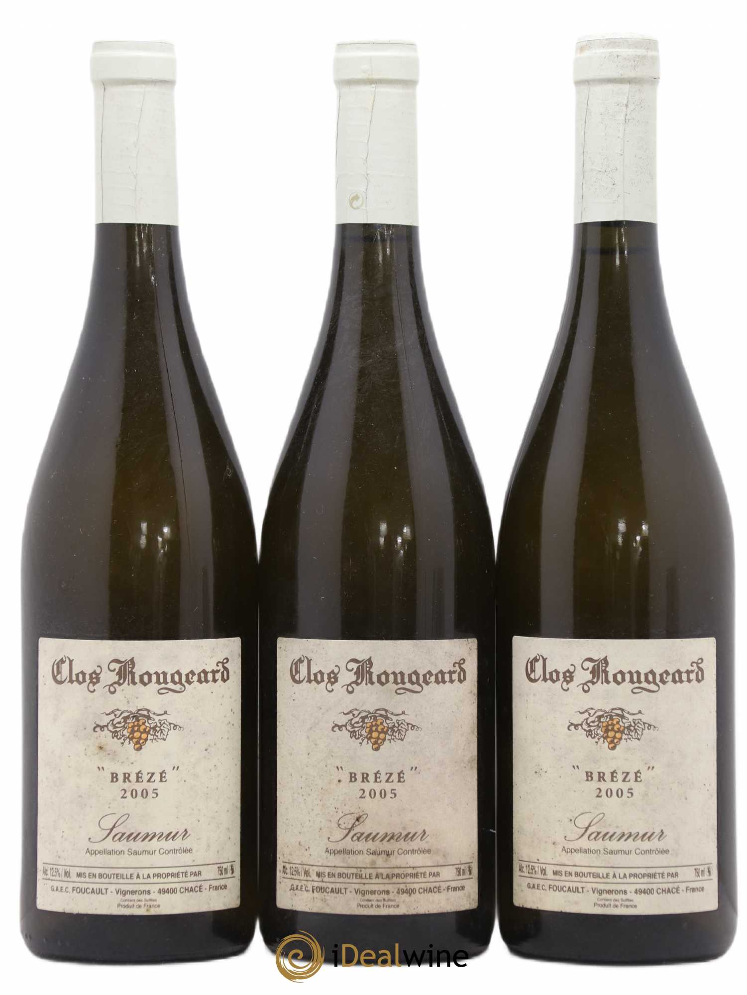 Saumur Brézé Clos Rougeard 2005 - Lot de 3 bouteilles - 0
