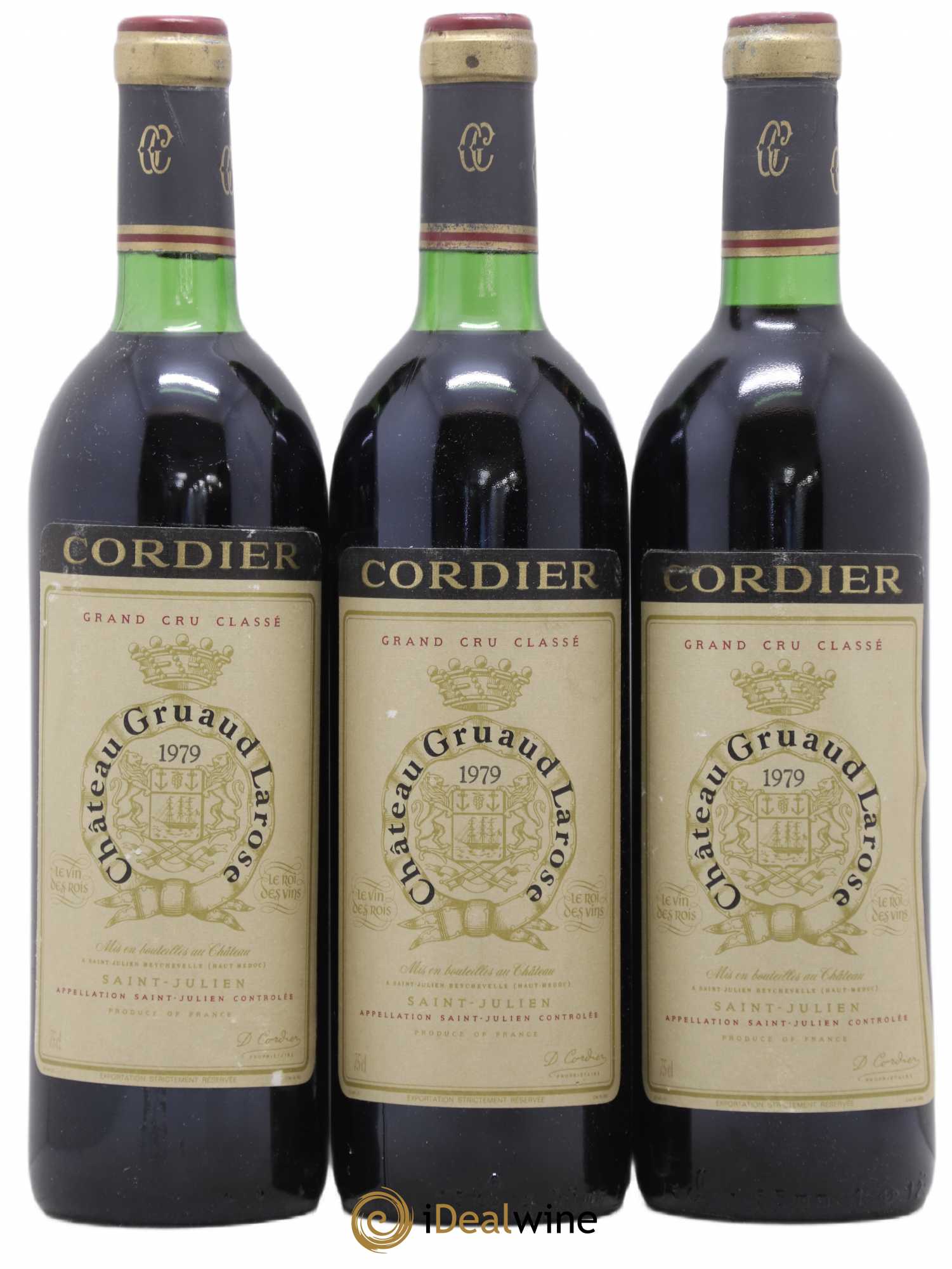 Château Gruaud Larose 2ème Grand Cru Classé 1979 - Lot de 3 bouteilles - 0