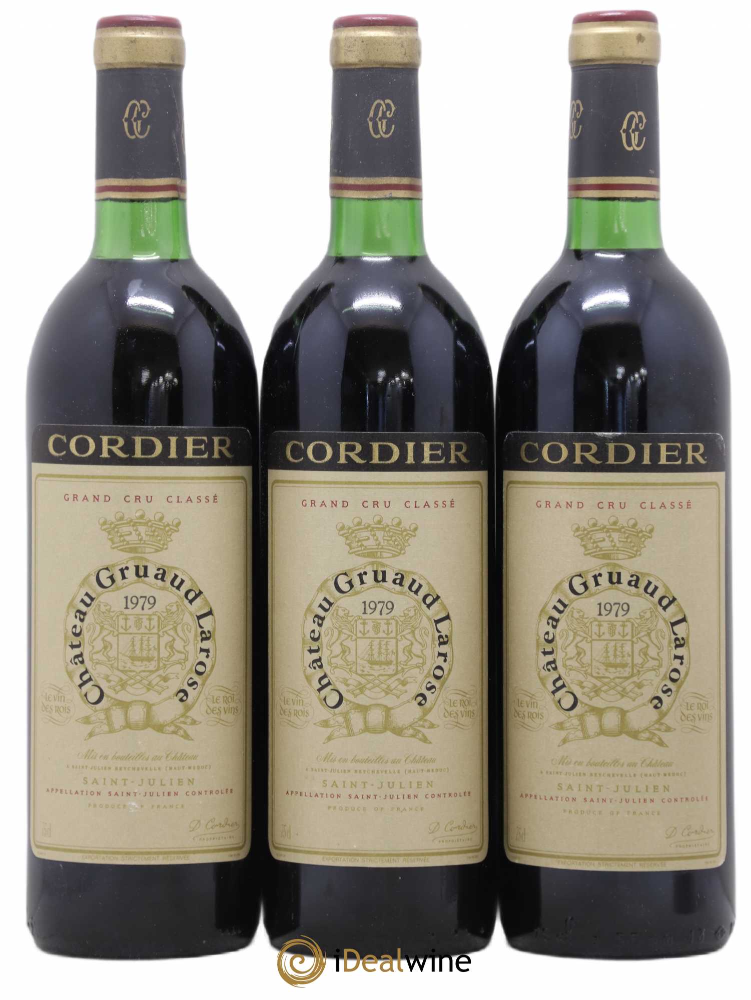 Château Gruaud Larose 2ème Grand Cru Classé 1979 - Lot de 3 bouteilles - 0