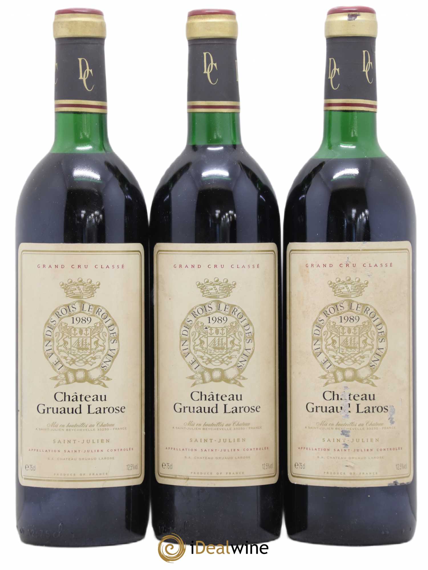 Château Gruaud Larose 2ème Grand Cru Classé 1989 - Lot de 3 bouteilles - 0
