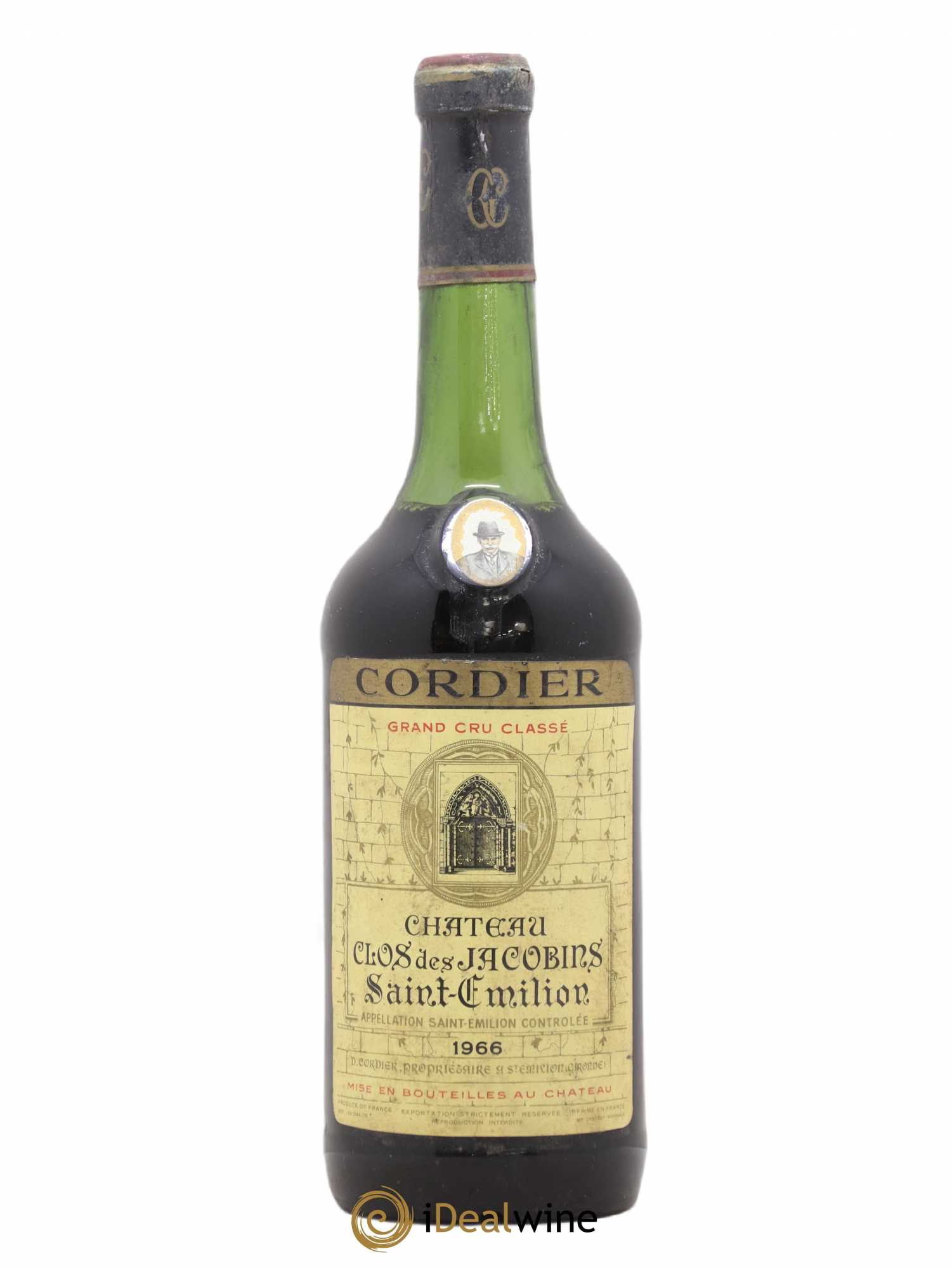 Château Clos des Jacobins Grand Cru Classé 1966 - Lot de 1 bouteille - 0