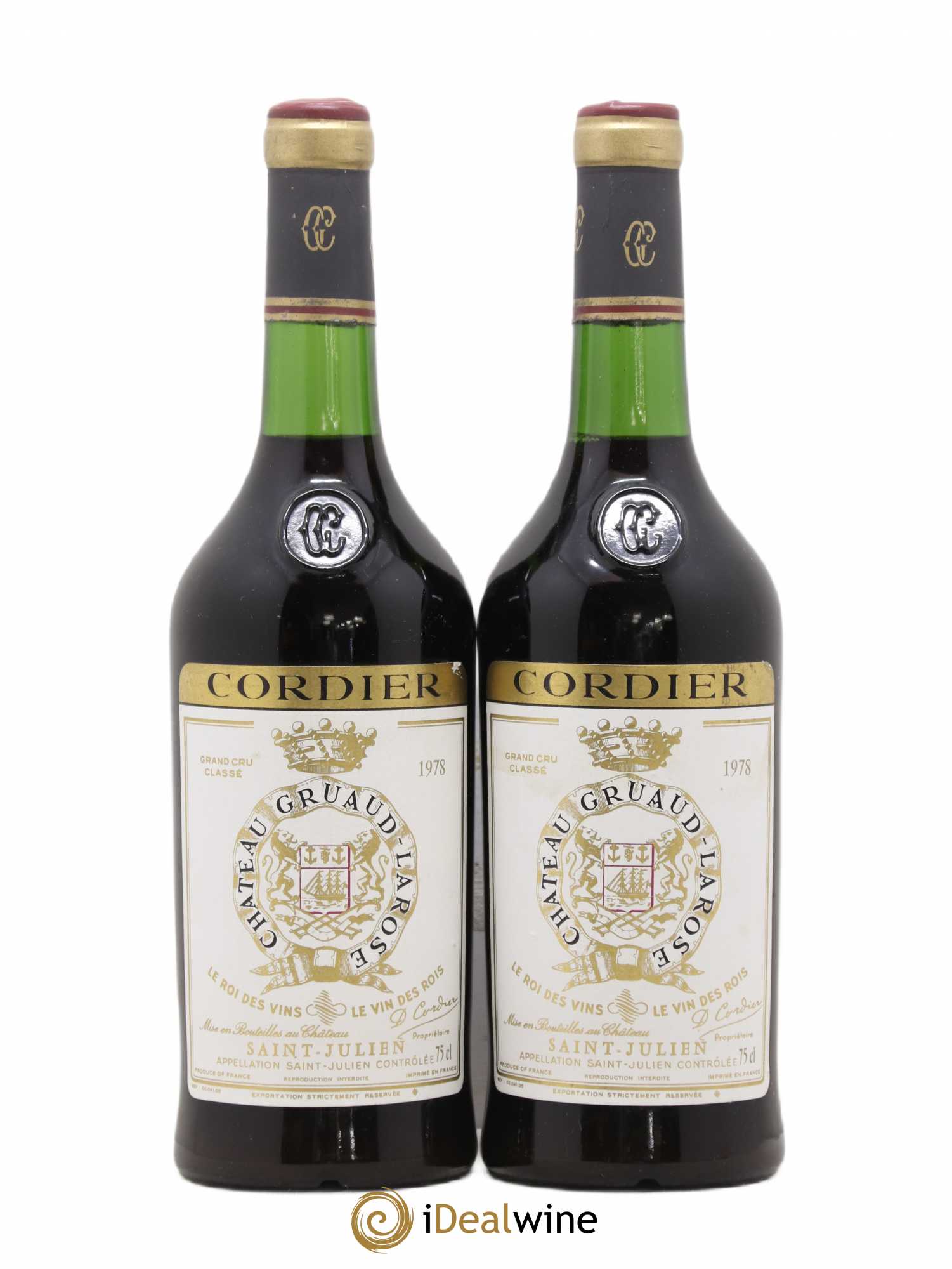 Château Gruaud Larose 2ème Grand Cru Classé 1978 - Lot de 2 bouteilles - 0