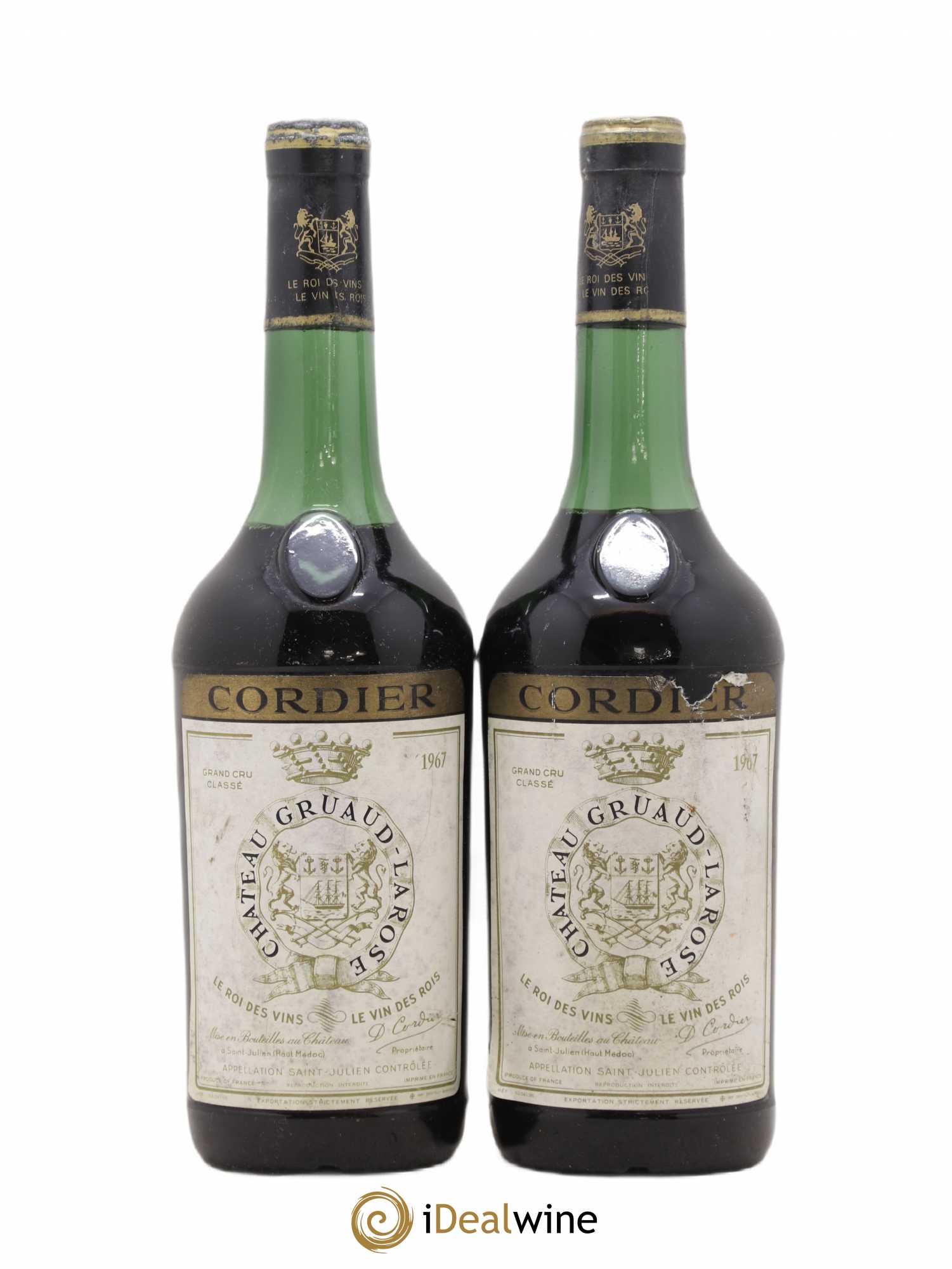 Château Gruaud Larose 2ème Grand Cru Classé 1967 - Lot de 2 bouteilles - 0