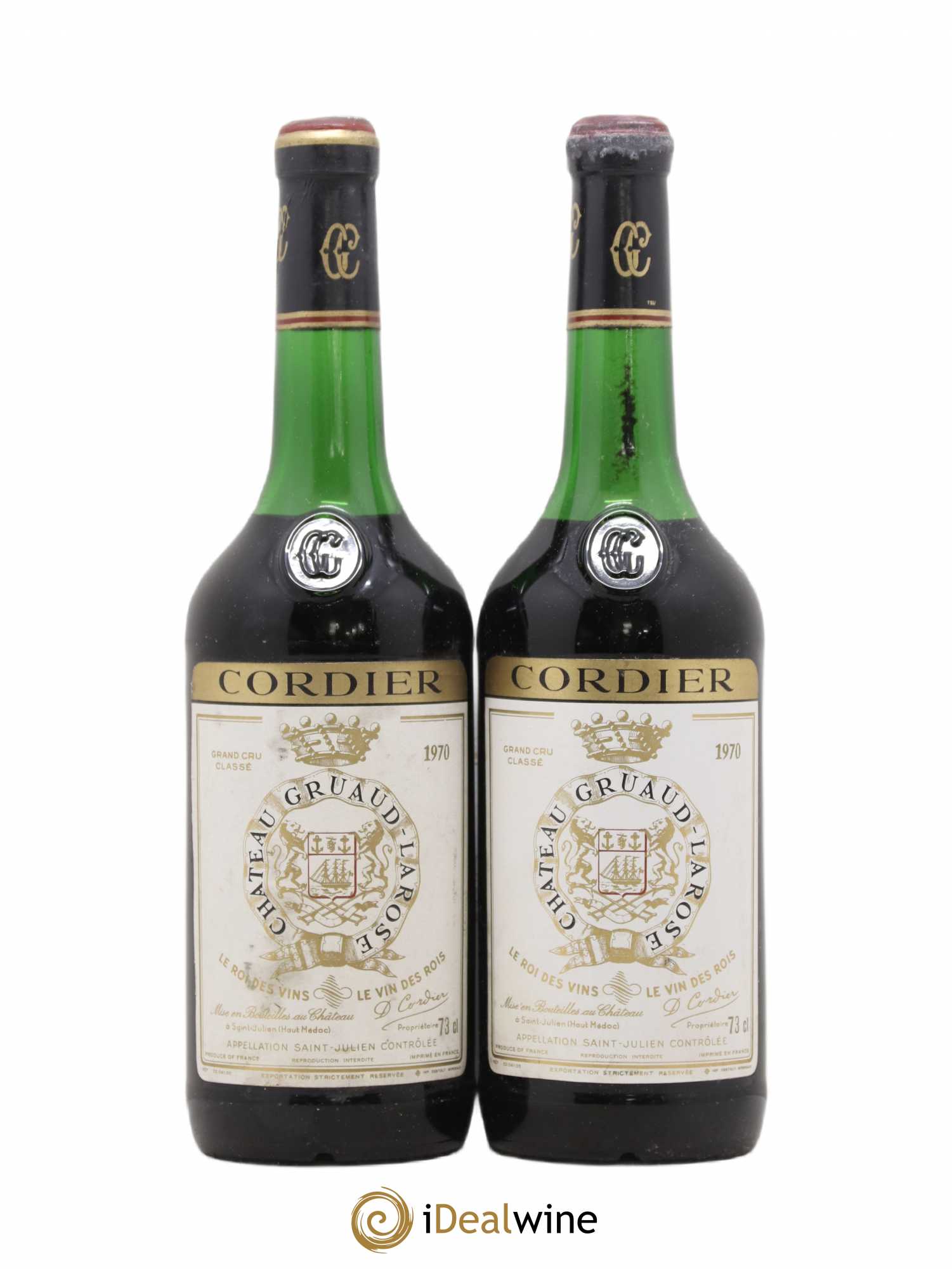Château Gruaud Larose 2ème Grand Cru Classé 1970 - Lot de 2 bouteilles - 0