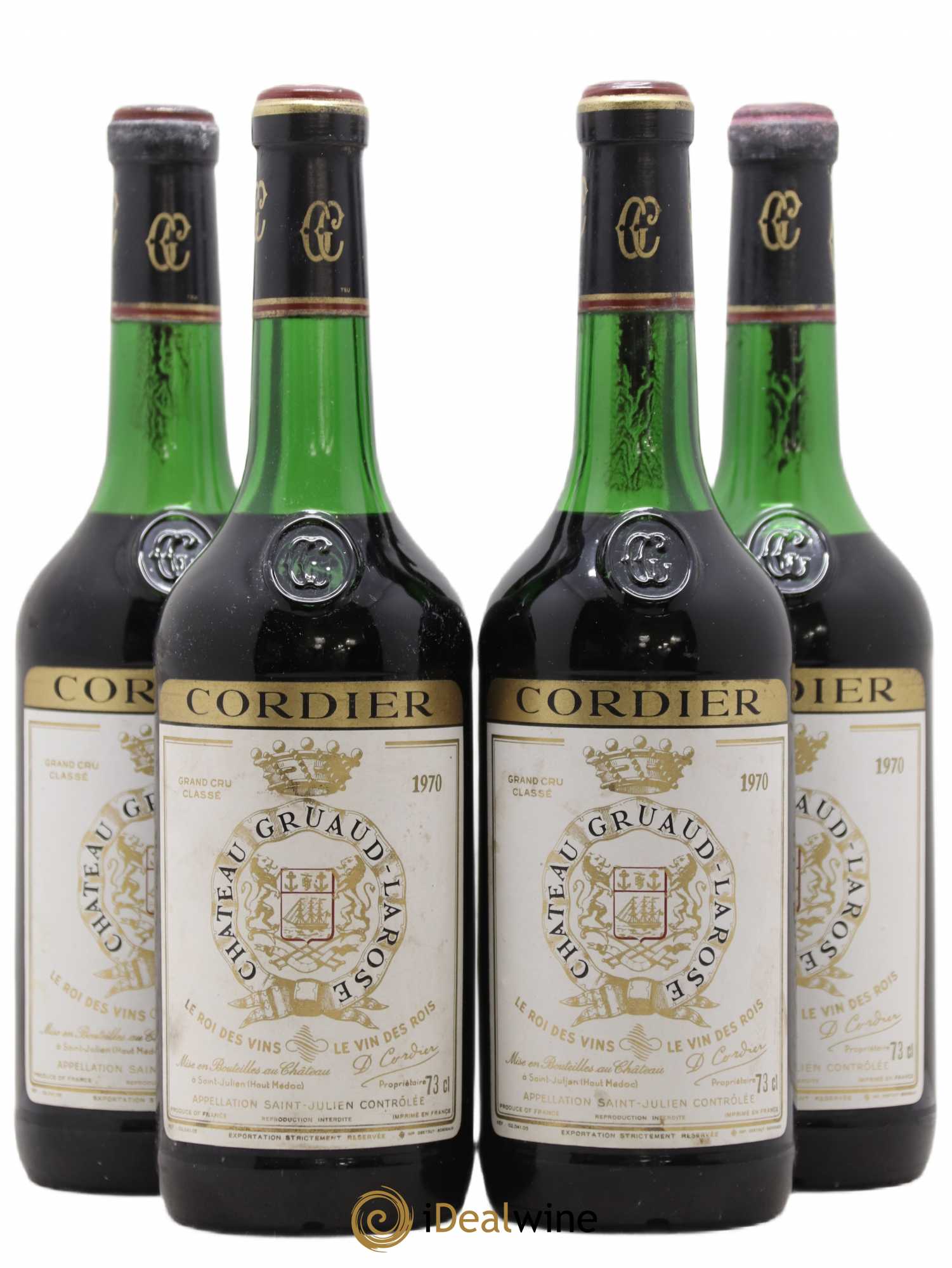 Château Gruaud Larose 2ème Grand Cru Classé 1970 - Lot de 4 bouteilles - 0