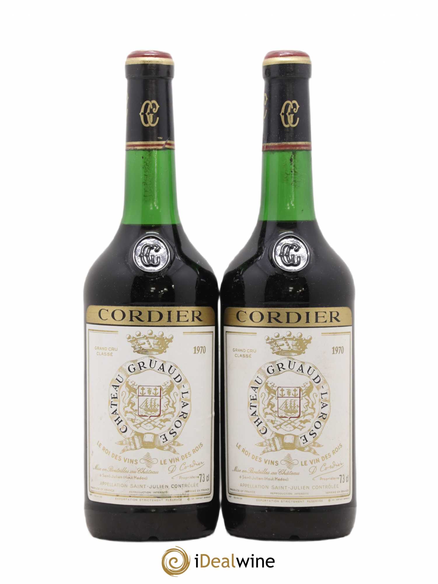 Château Gruaud Larose 2ème Grand Cru Classé 1970 - Lot de 2 bouteilles - 0