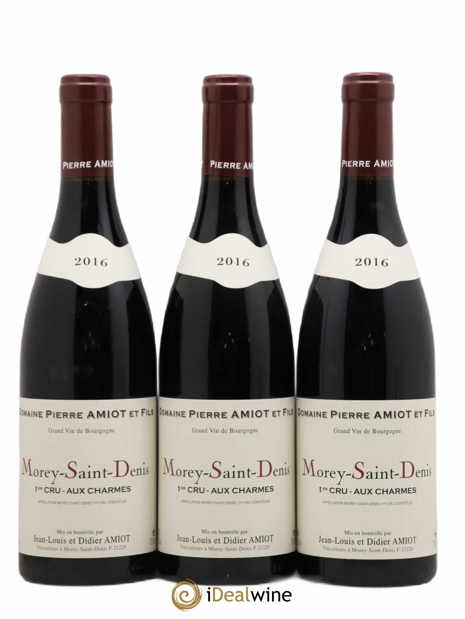 Morey-Saint-Denis 1er Cru Aux Charmes Pierre Amiot et Fils (Domaine) 2016 - Lot de 3 bouteilles - 0