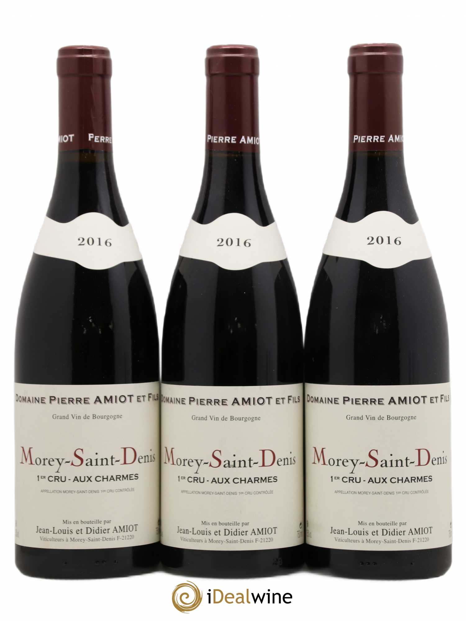 Morey-Saint-Denis 1er Cru Aux Charmes Pierre Amiot et Fils (Domaine) 2016 - Lot de 3 bouteilles - 0
