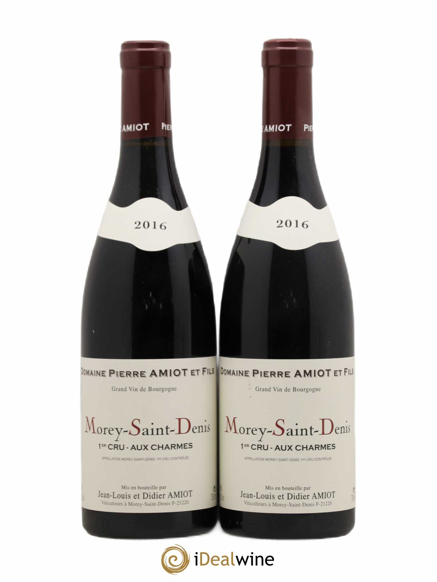 Morey-Saint-Denis 1er Cru Aux Charmes Pierre Amiot et Fils (Domaine) 2016 - Lot de 2 bouteilles - 0