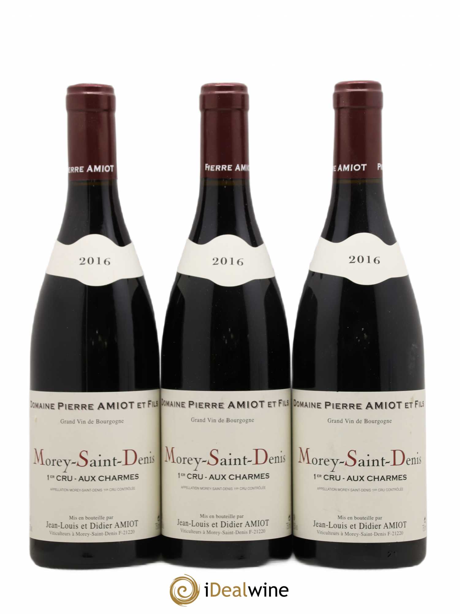 Morey-Saint-Denis 1er Cru Aux Charmes Pierre Amiot et Fils (Domaine) 2016 - Lot de 3 bouteilles - 0